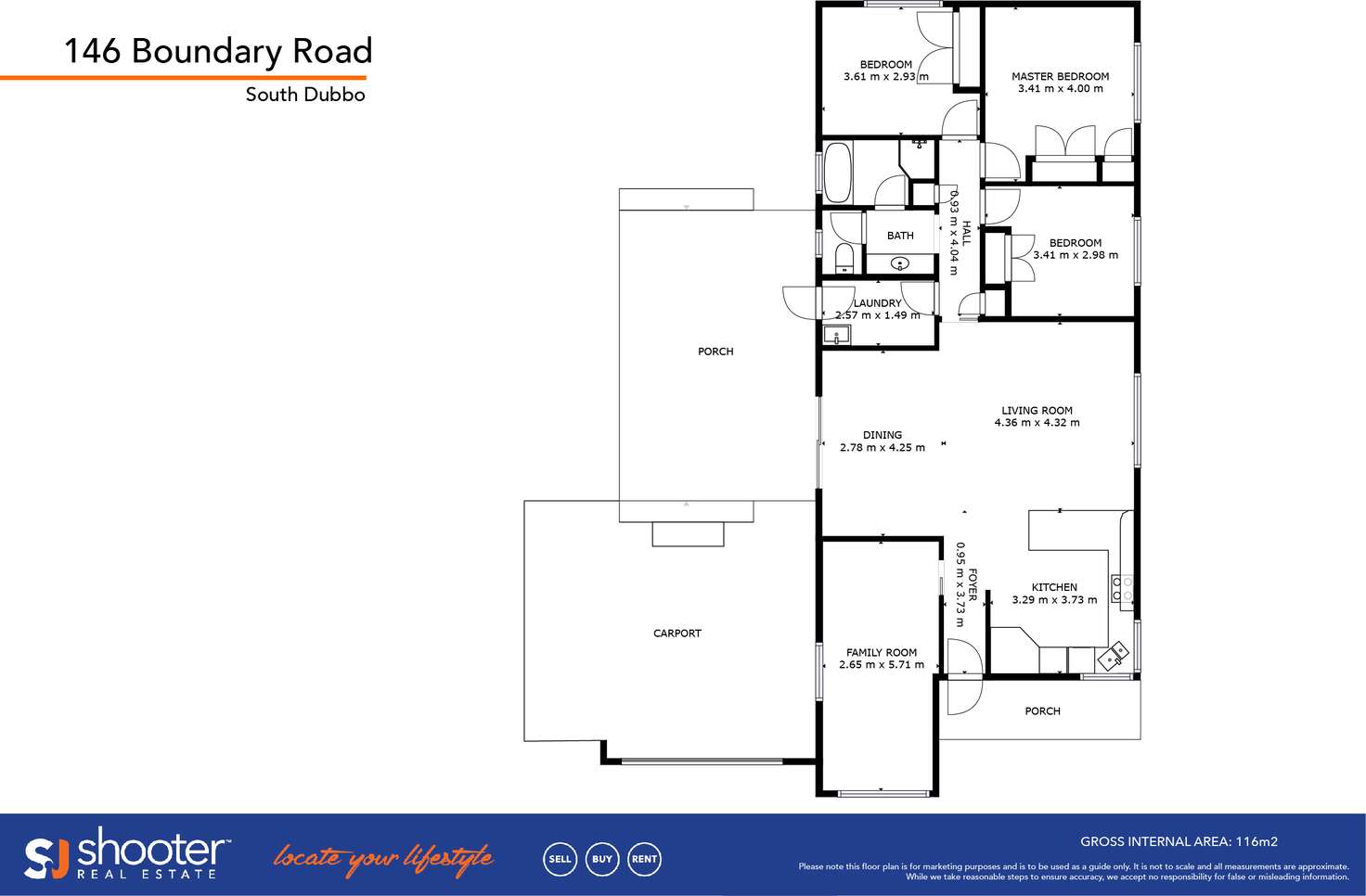 Floorplan of Homely house listing, 146 Boundary Road, Dubbo NSW 2830