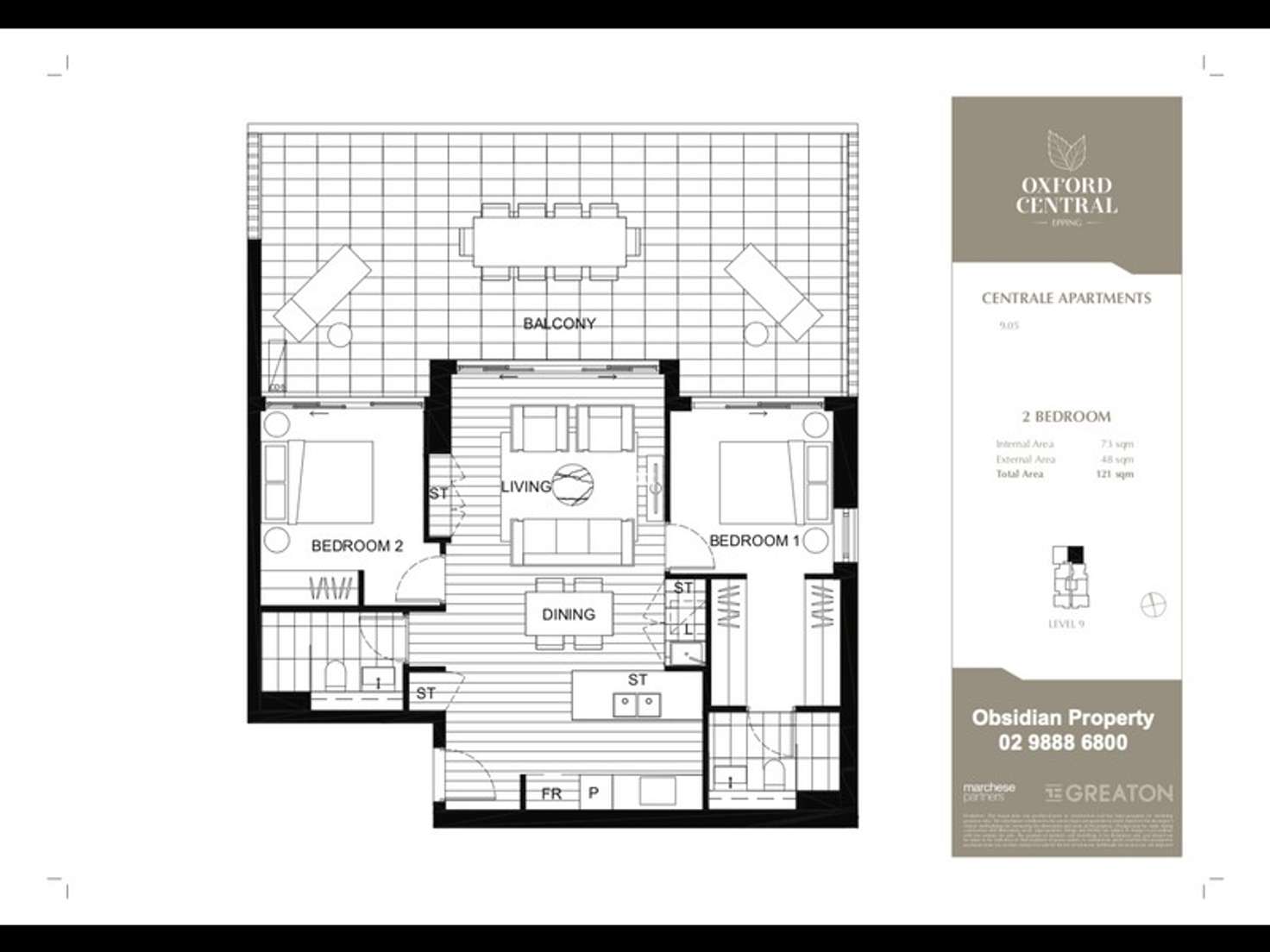 Floorplan of Homely apartment listing, 804/36 Oxford Street, Epping NSW 2121