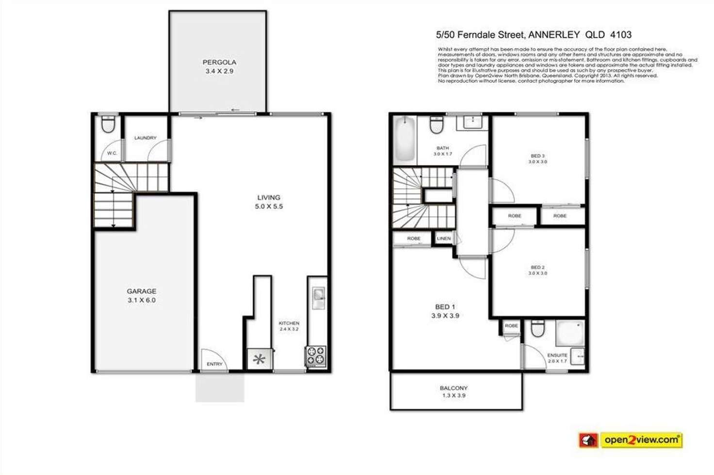 Floorplan of Homely townhouse listing, 5/50 FERNDALE STREET, Annerley QLD 4103