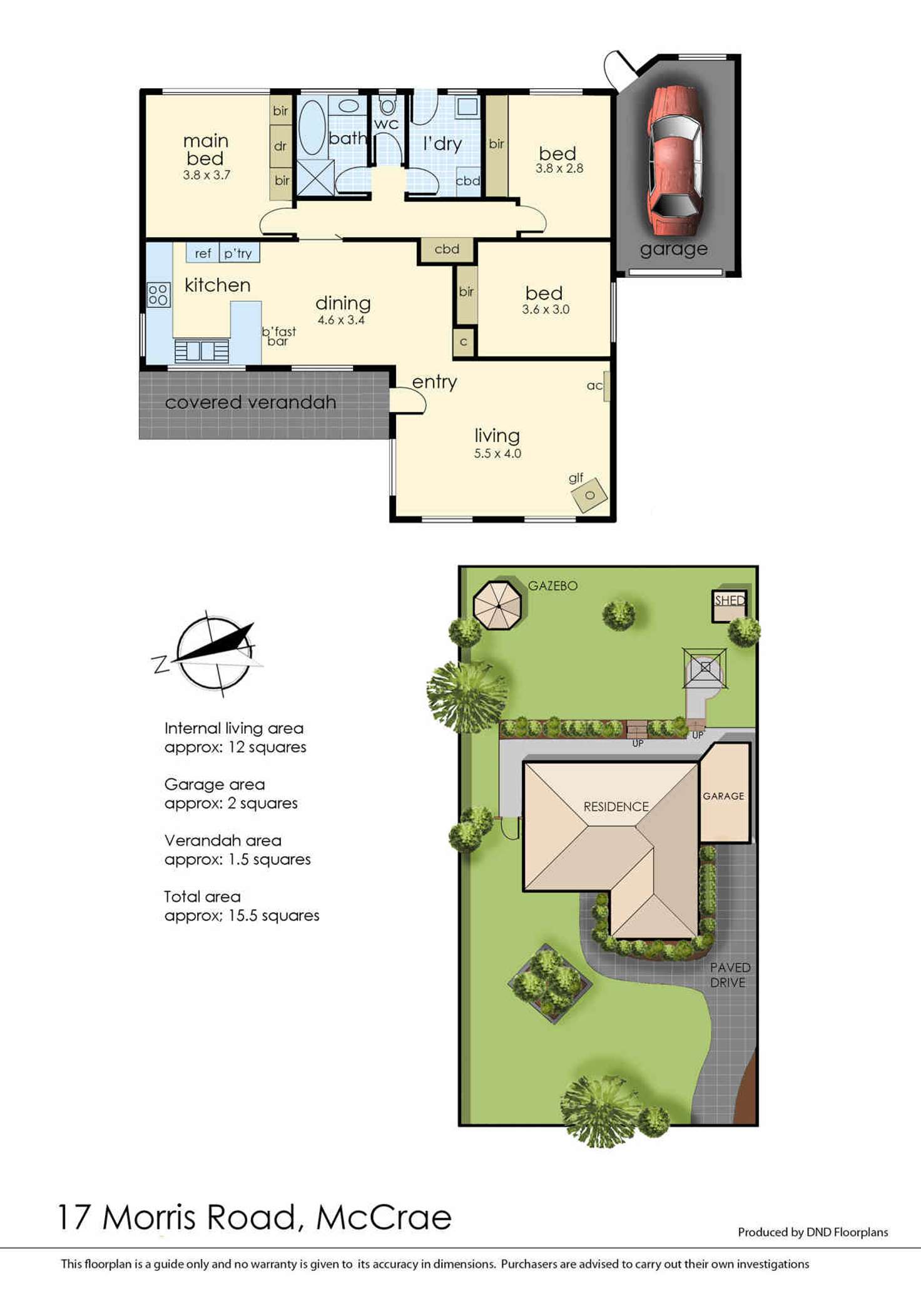 Floorplan of Homely house listing, 17 Morris Road, Mccrae VIC 3938