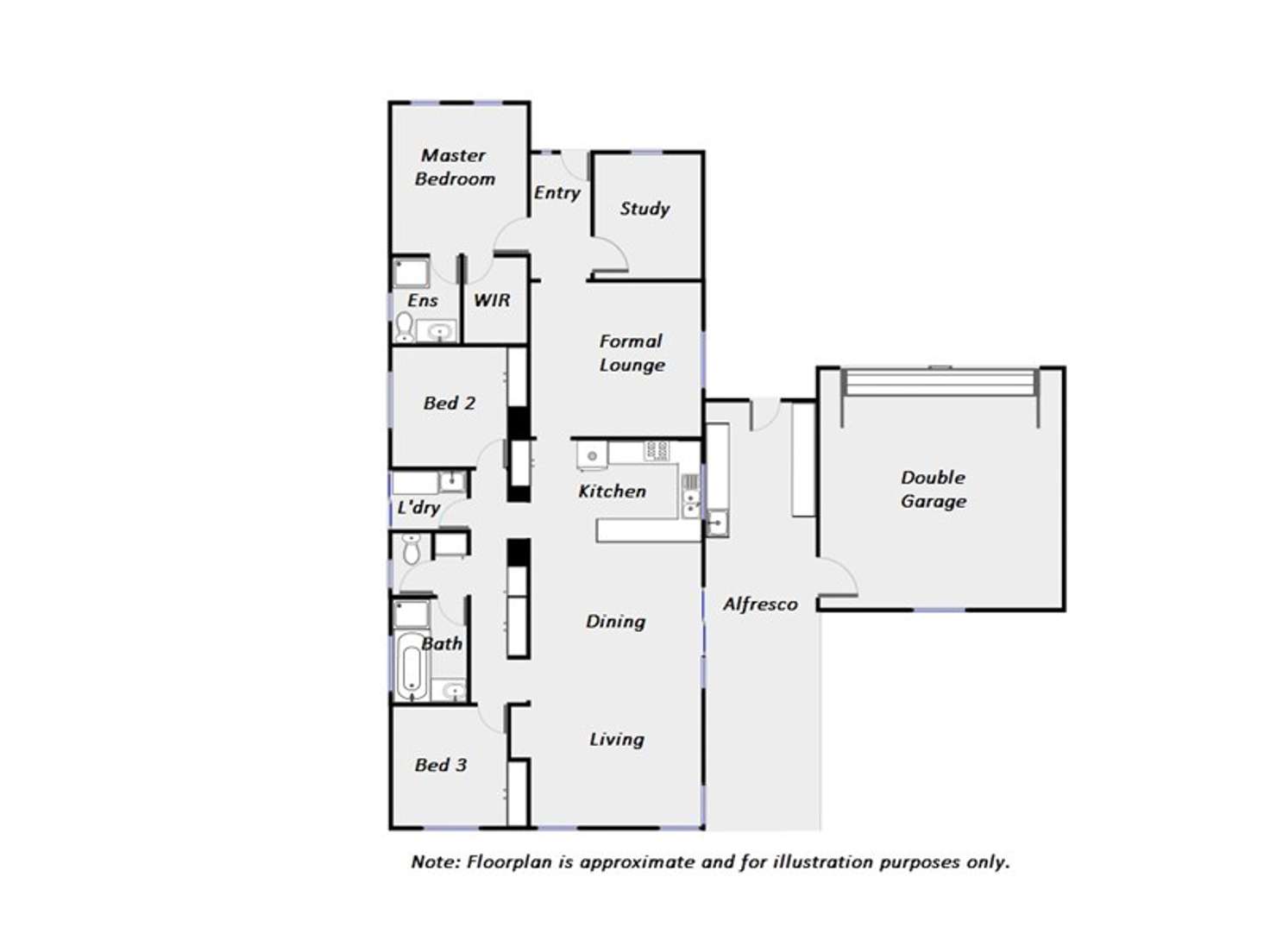 Floorplan of Homely house listing, 5 Marziano Drive, Mildura VIC 3500