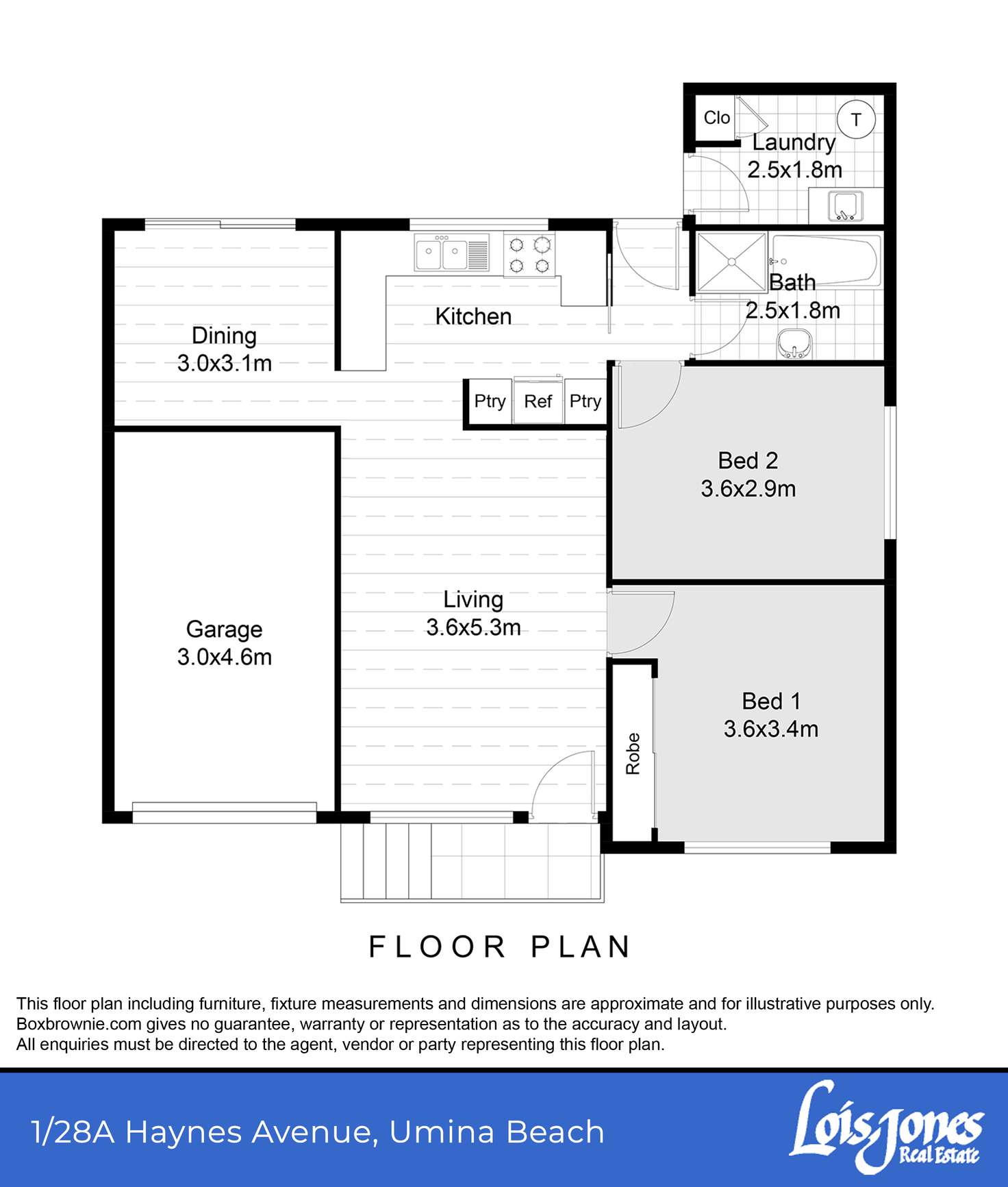 Floorplan of Homely house listing, 1/28 a Haynes Avenue, Umina Beach NSW 2257