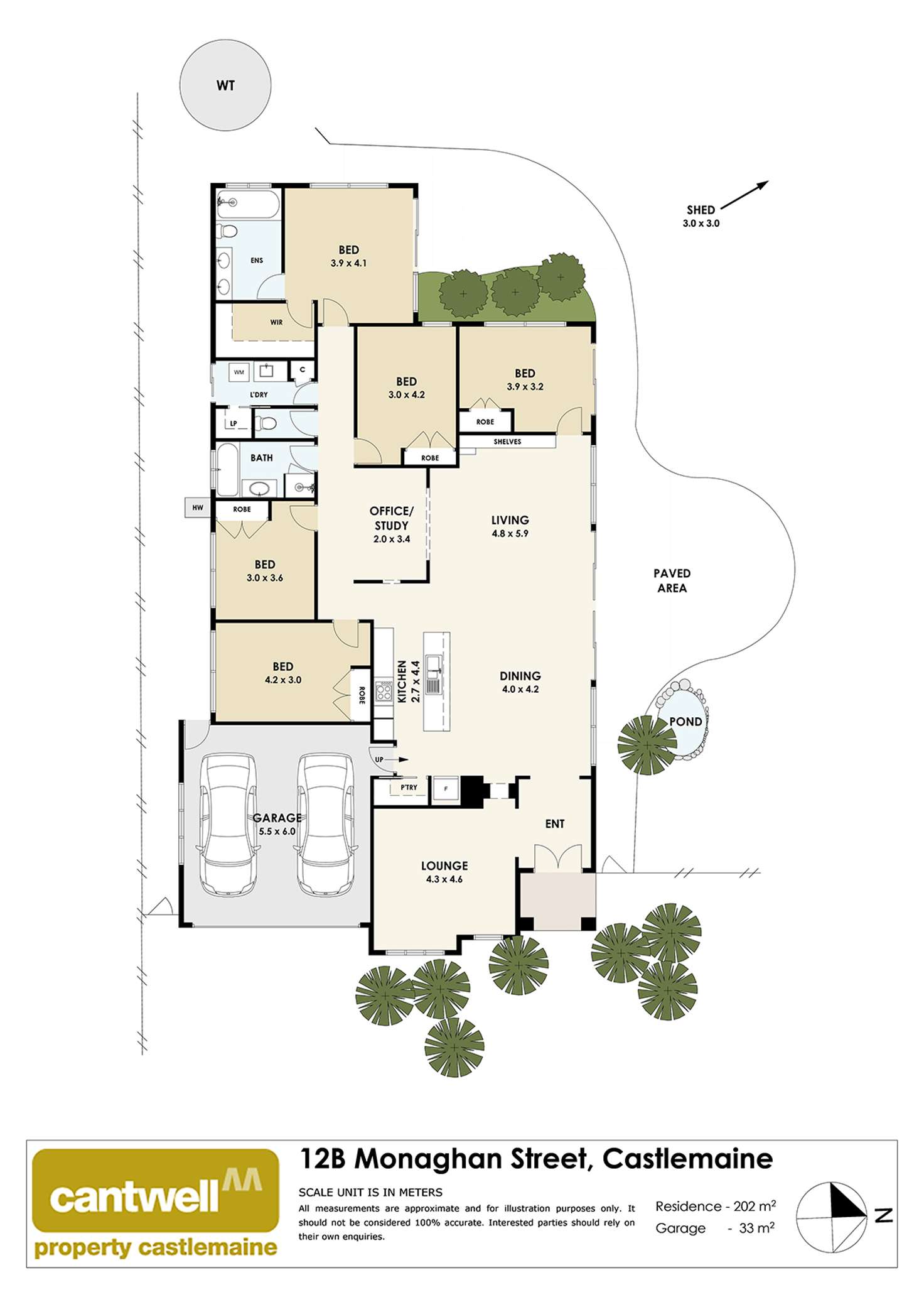 Floorplan of Homely house listing, 12B Monaghan Street, Castlemaine VIC 3450