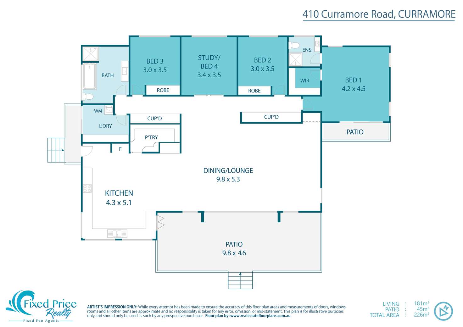 Floorplan of Homely house listing, 410 Curramore Road, Curramore QLD 4552