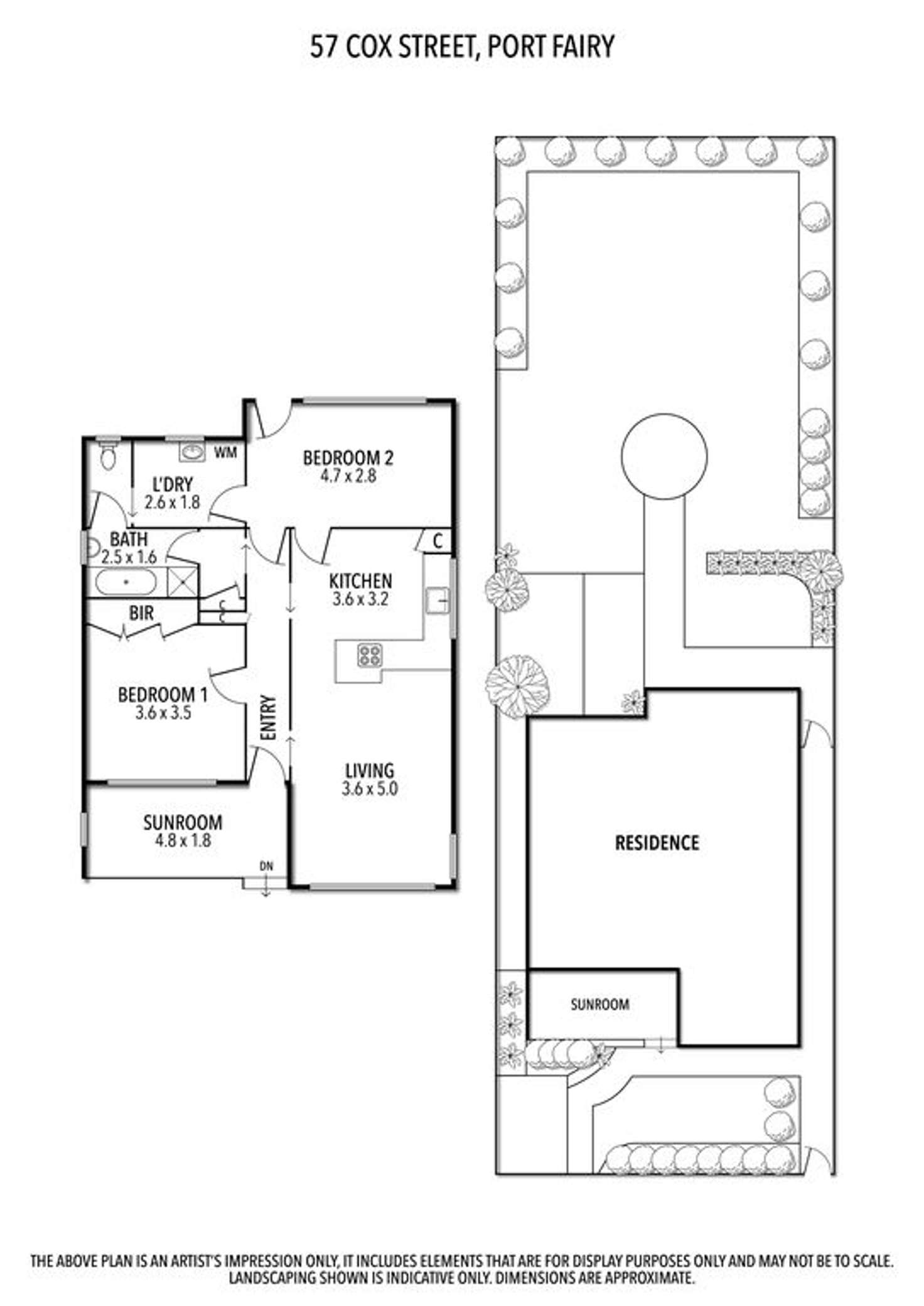 Floorplan of Homely house listing, 57 Cox Street, Port Fairy VIC 3284