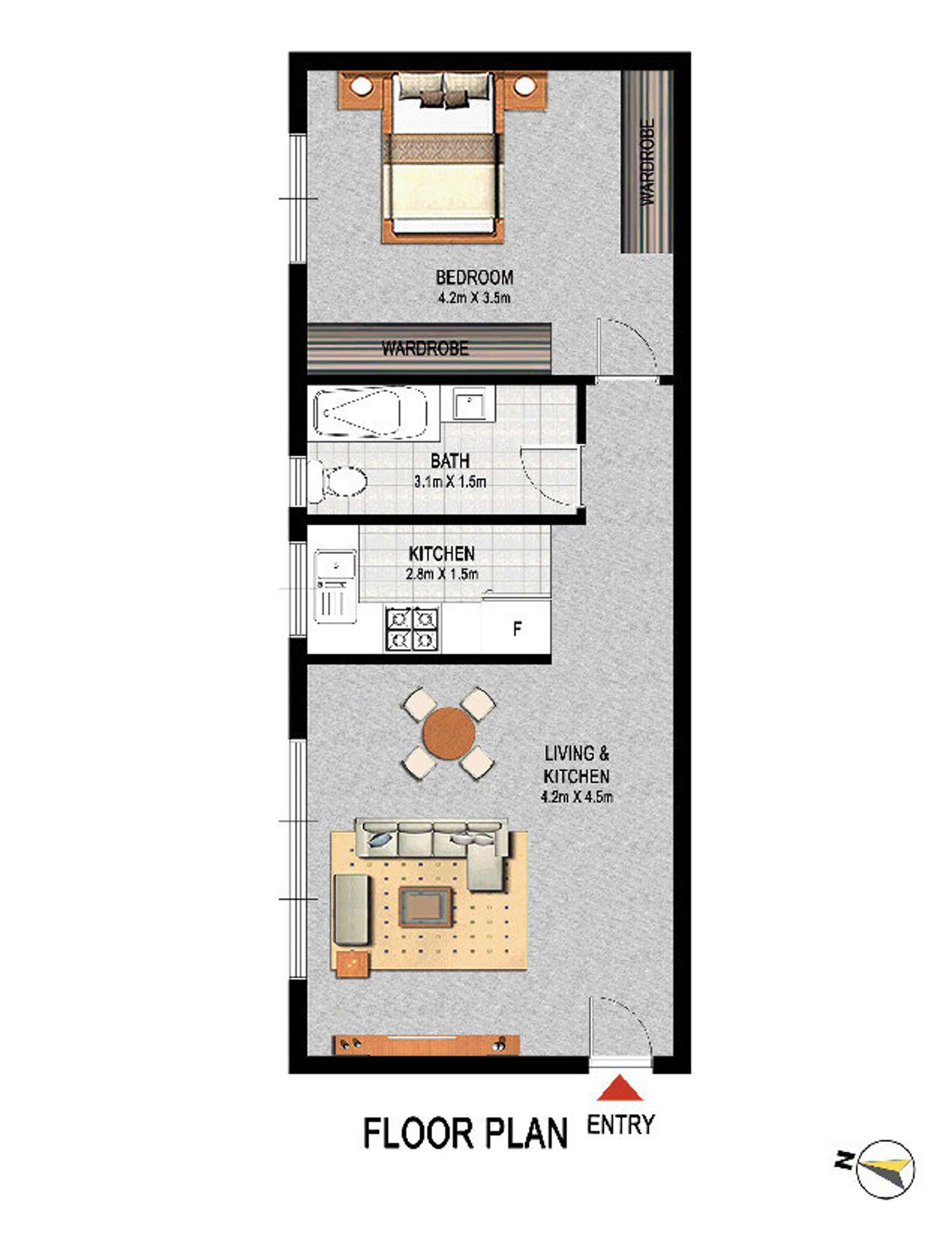 Floorplan of Homely apartment listing, 17/559 Anzac Parade, Kingsford NSW 2032