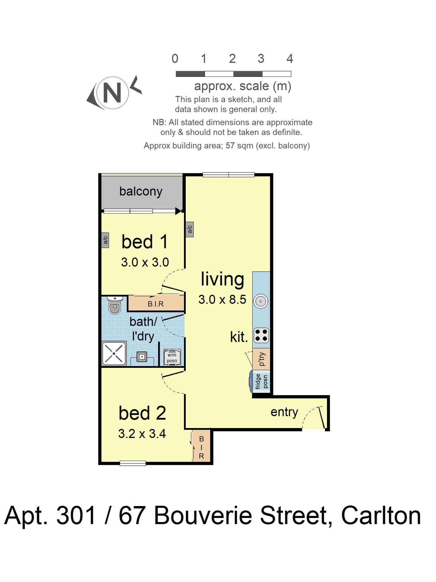Floorplan of Homely apartment listing, 301/67 Bouverie Street, Carlton VIC 3053
