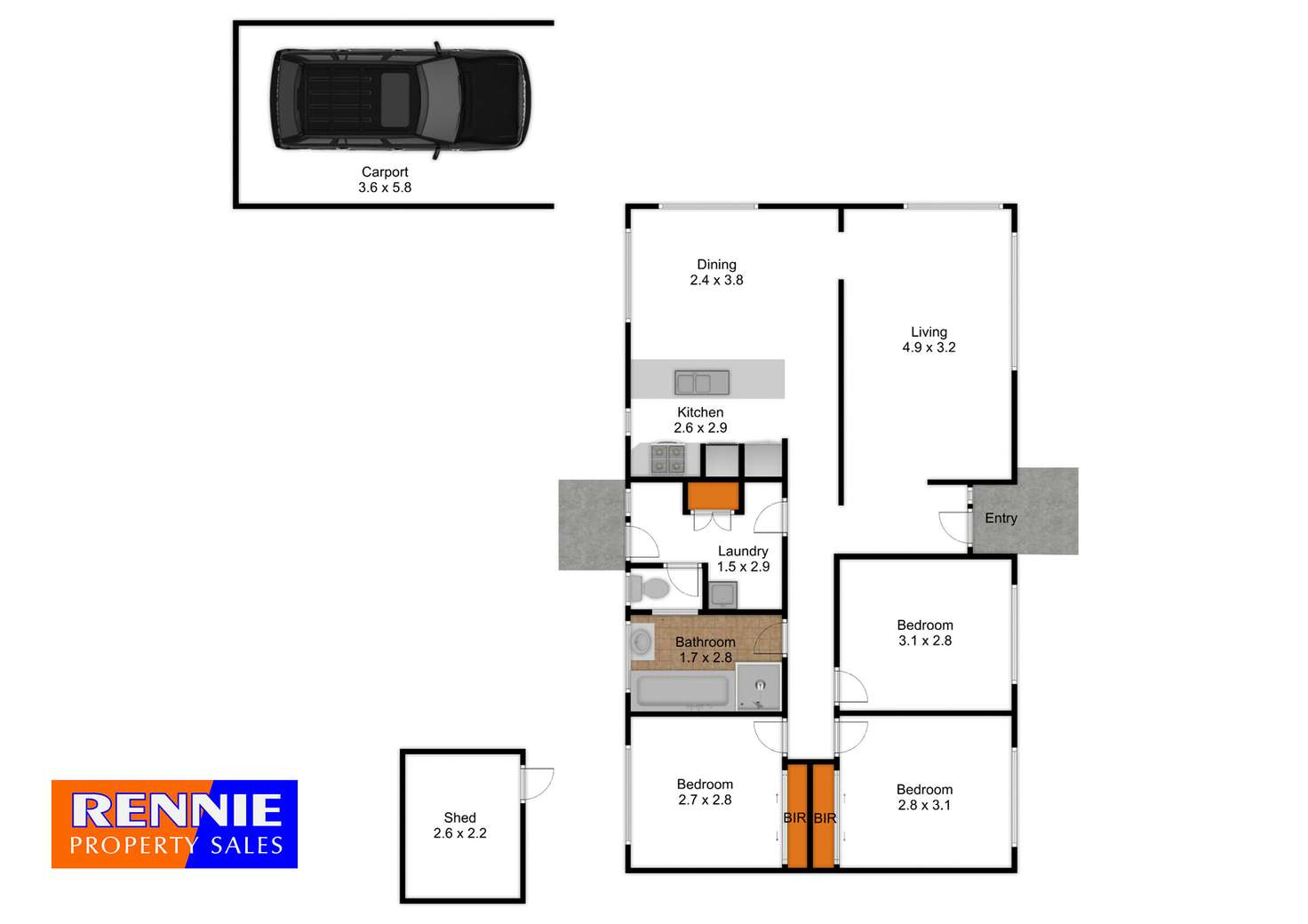 Floorplan of Homely house listing, 9 Euroka Crescent, Churchill VIC 3842