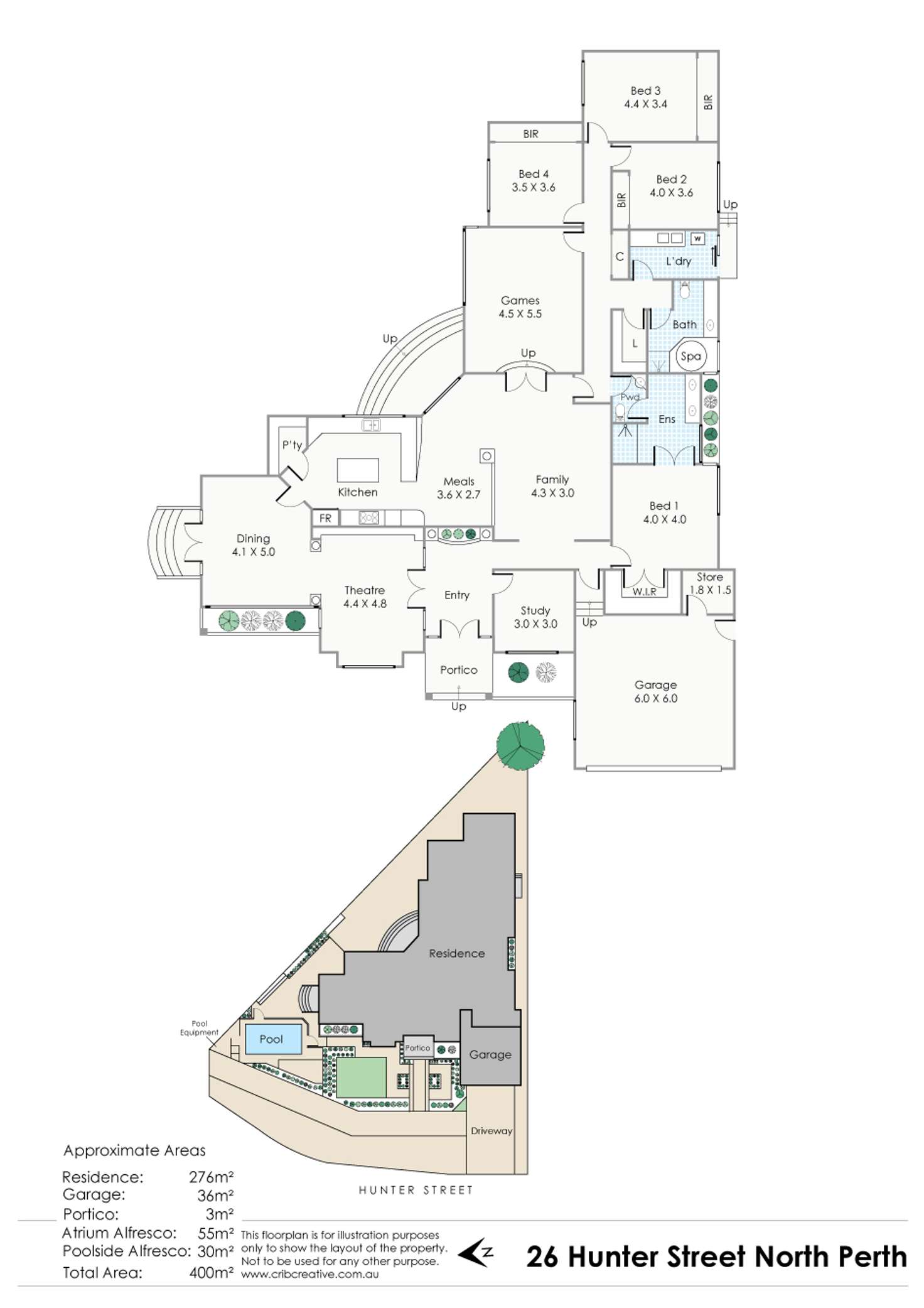 Floorplan of Homely house listing, 26 Hunter Street, North Perth WA 6006