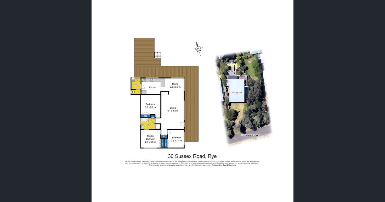 Floorplan of Homely house listing, 30 Sussex Road, Rye VIC 3941