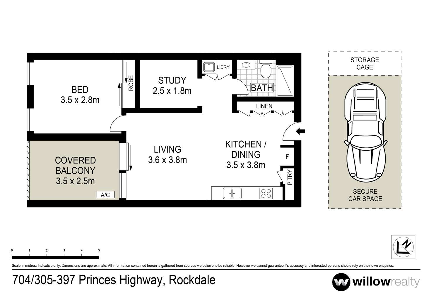 Floorplan of Homely apartment listing, 704/395-397 Princes Highway, Rockdale NSW 2216