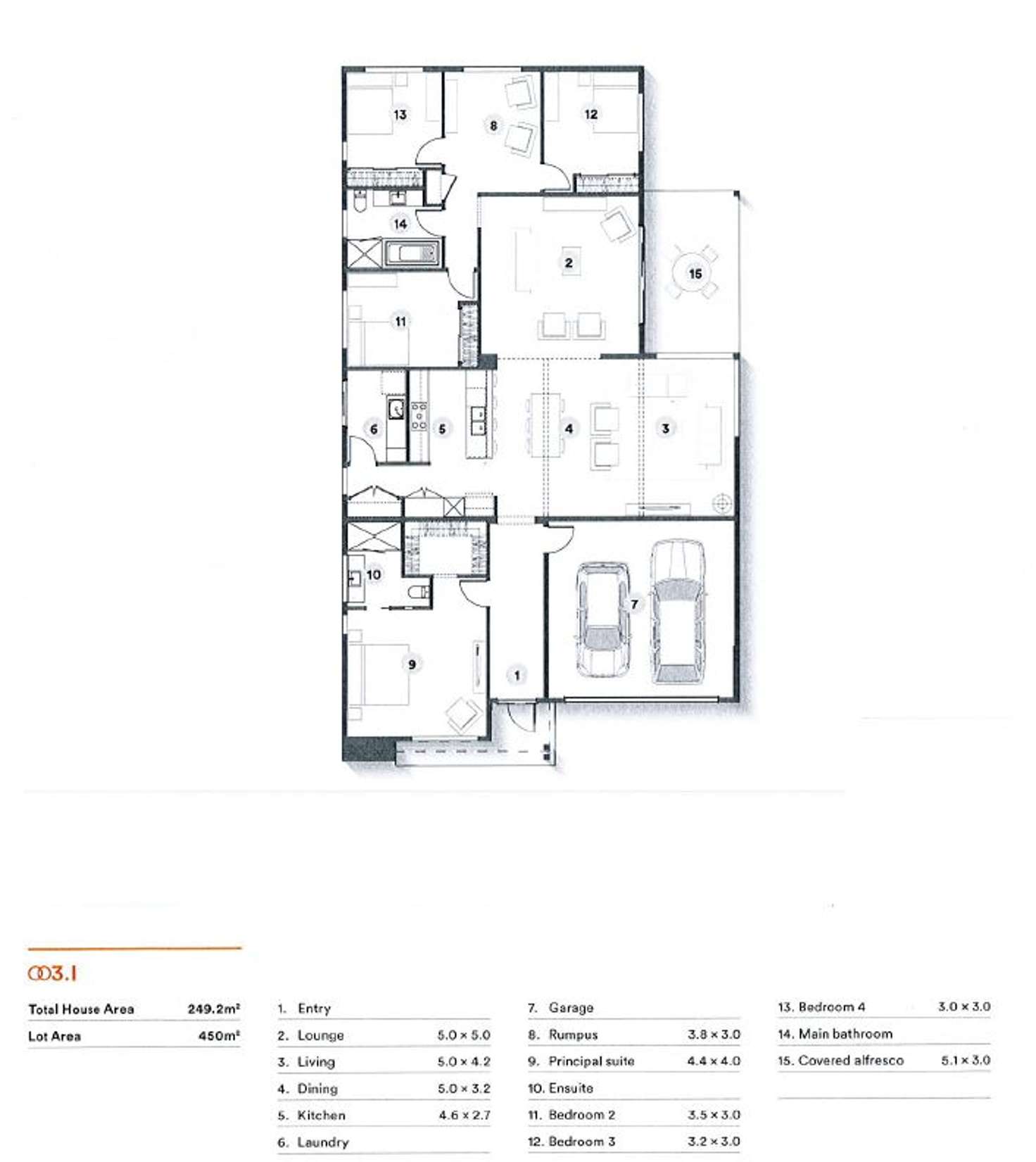 Floorplan of Homely house listing, 3 Merrill Lane, Gledswood Hills NSW 2557