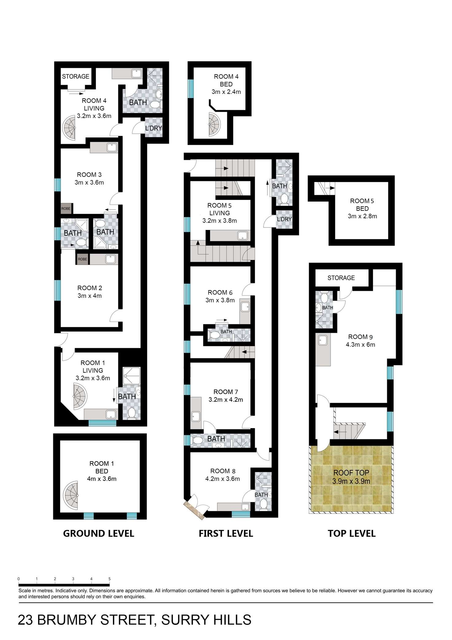 Floorplan of Homely house listing, 23 Brumby Street, Surry Hills NSW 2010