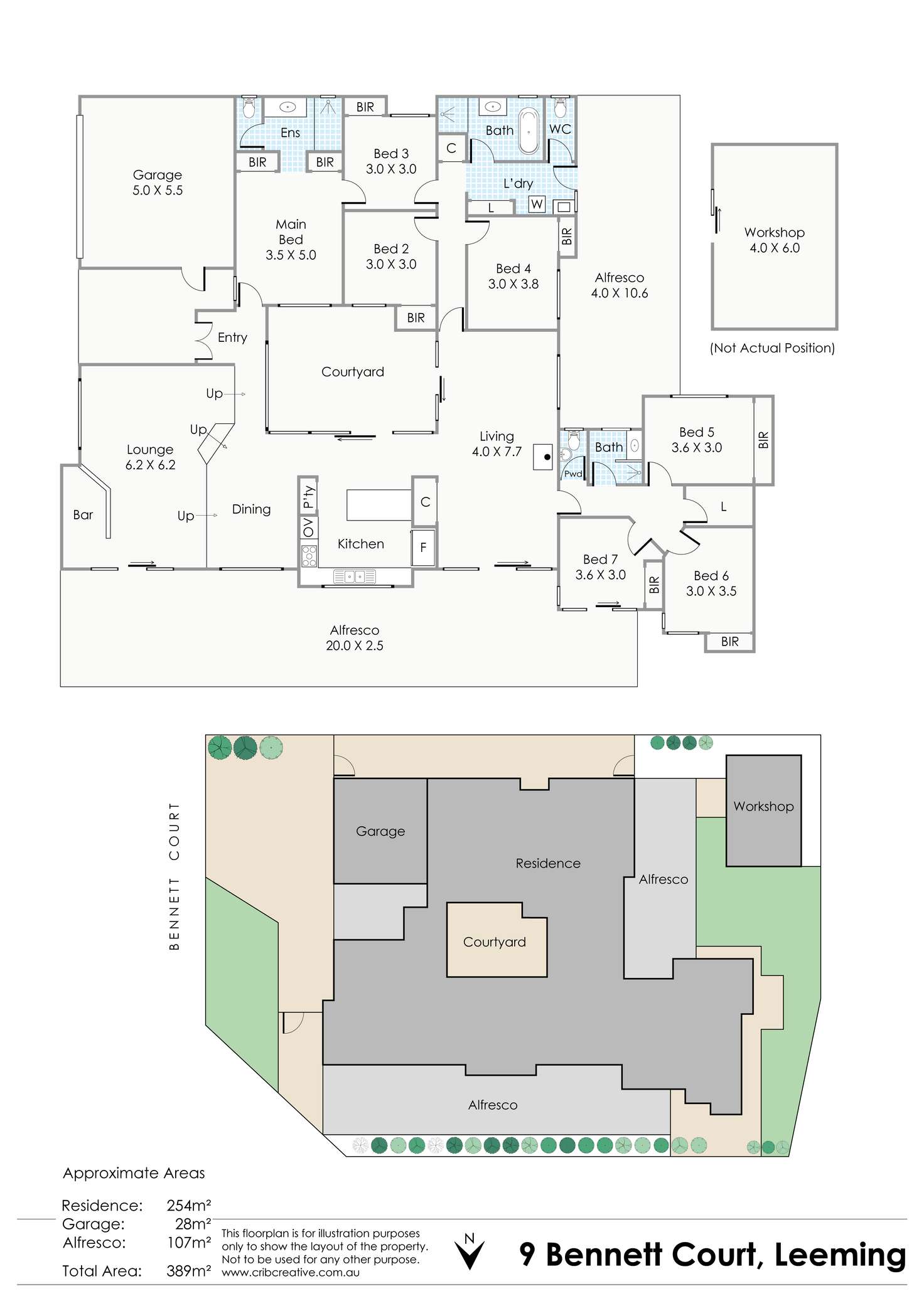 Floorplan of Homely house listing, 9 Bennett Court, Leeming WA 6149