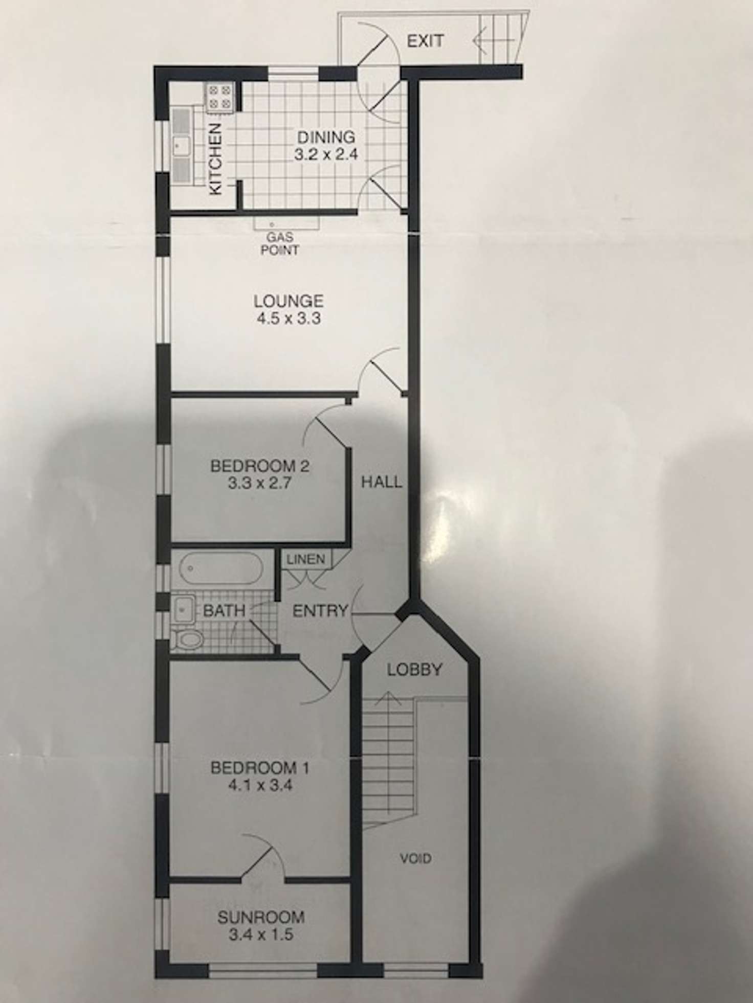 Floorplan of Homely unit listing, 4/93 Charlotte Street, Ashfield NSW 2131