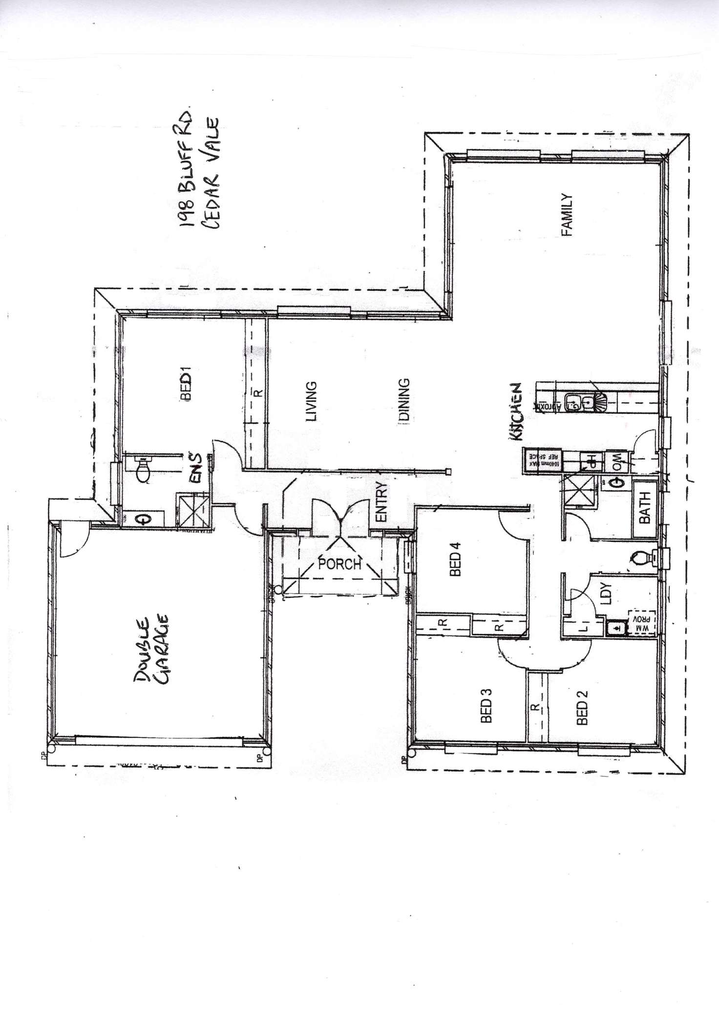 Floorplan of Homely house listing, 198 Bluff Road, Cedar Vale QLD 4285