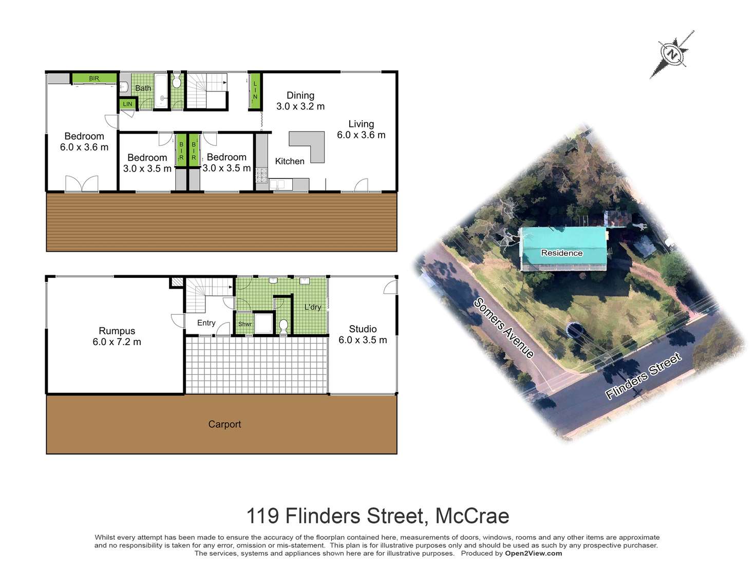 Floorplan of Homely house listing, 119 Flinders Street, Mccrae VIC 3938