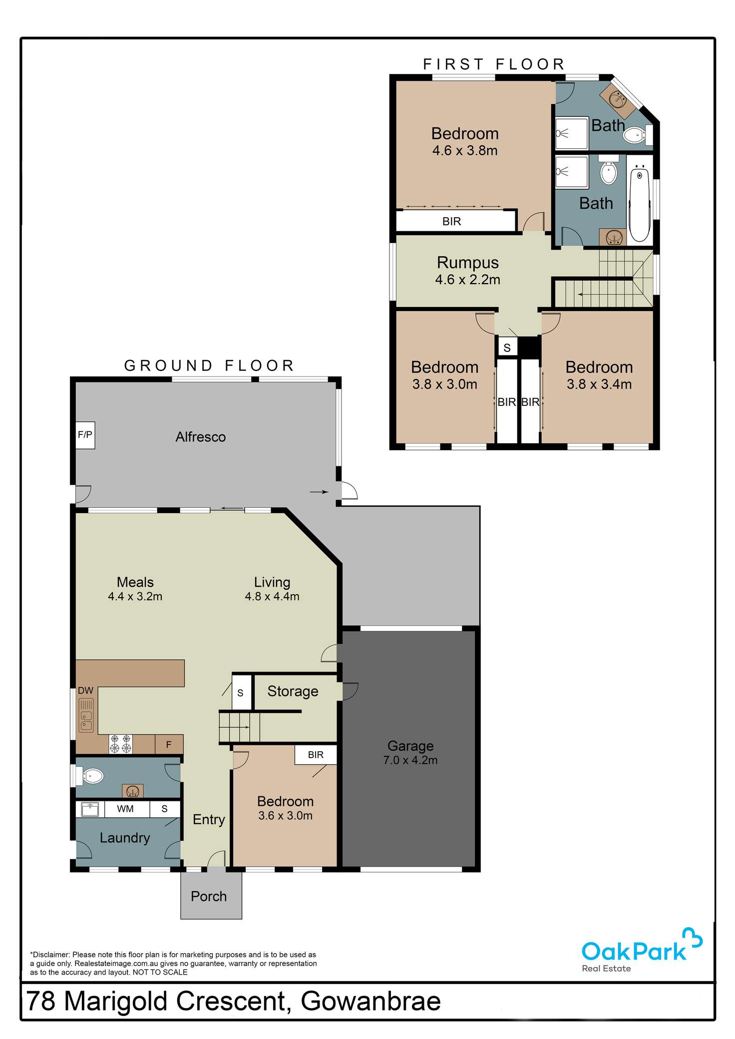 Floorplan of Homely house listing, 78 Marigold Crescent, Gowanbrae VIC 3043