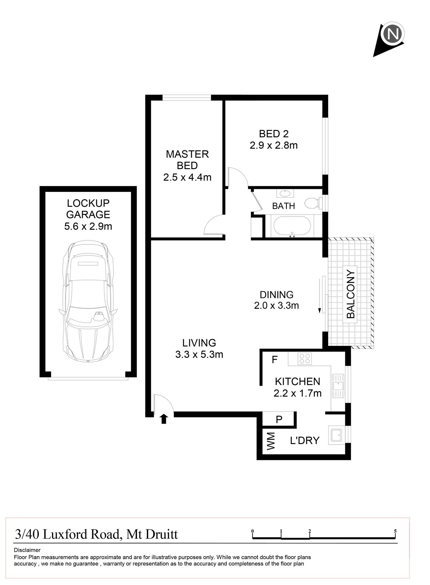 Floorplan of Homely unit listing, 3/40 Luxford Road, Mount Druitt NSW 2770
