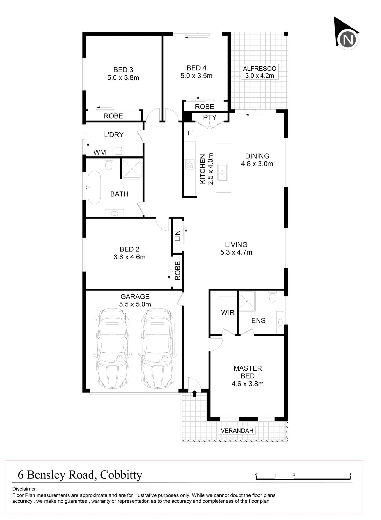 Floorplan of Homely house listing, 6 Bensley Road, Cobbitty NSW 2570
