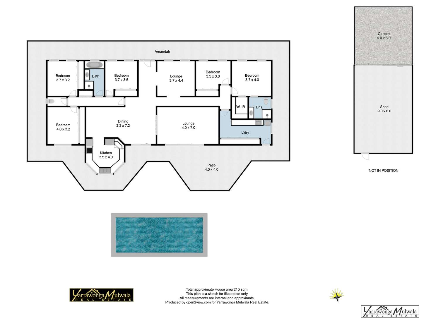 Floorplan of Homely house listing, 4 Sunset Court, Yarrawonga VIC 3730