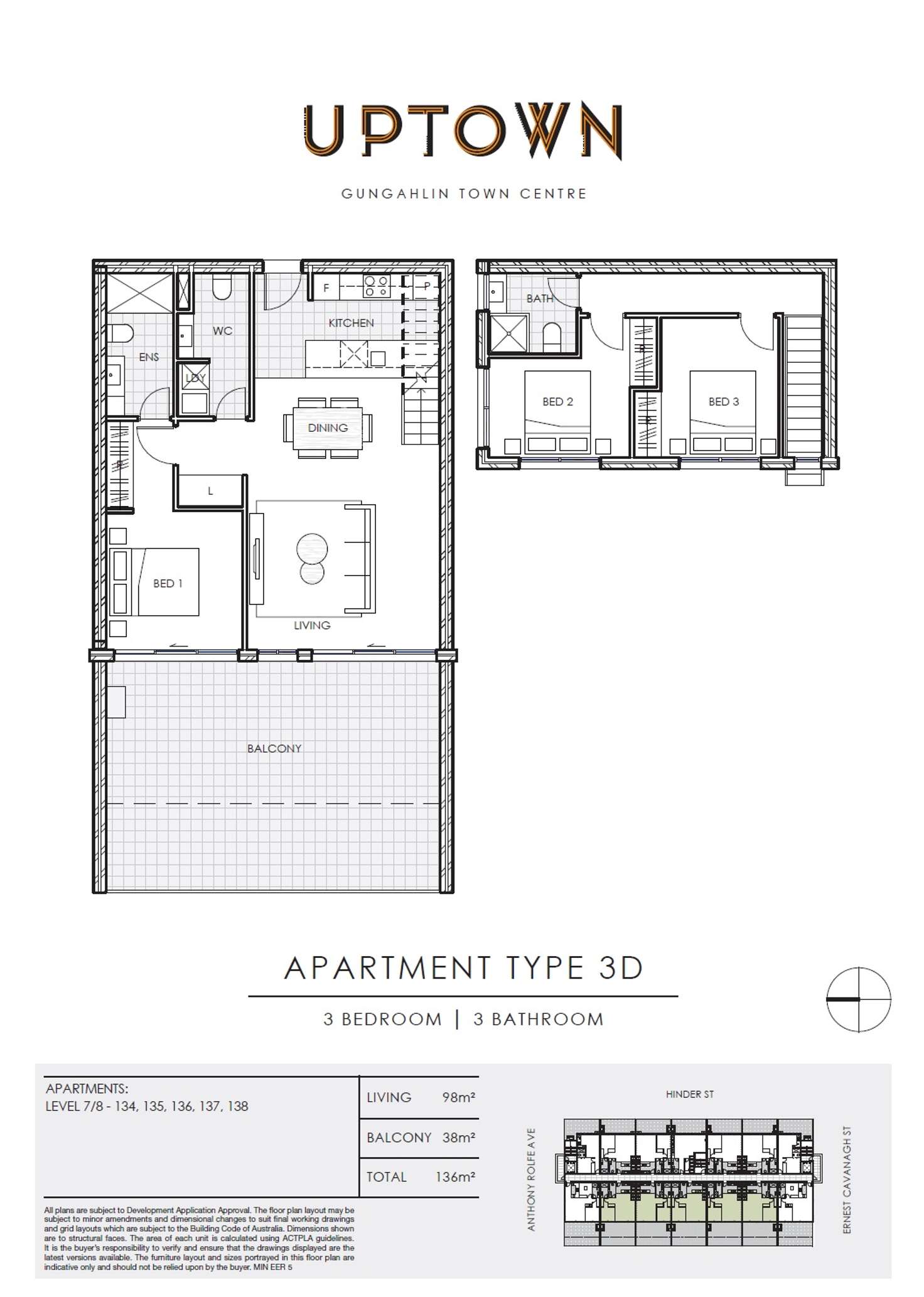 Floorplan of Homely apartment listing, 137/2 Hinder Street, Gungahlin ACT 2912