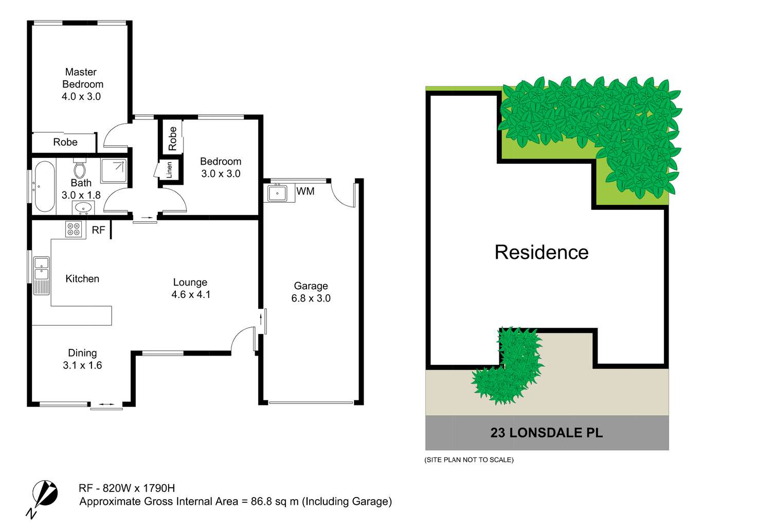 Floorplan of Homely unit listing, 23 Lonsdale Place, Kurri Kurri NSW 2327