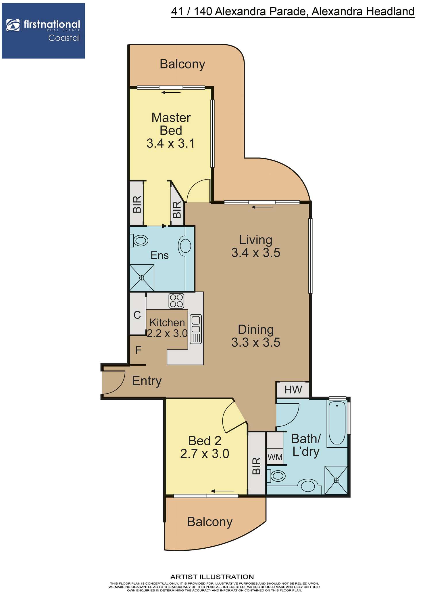 Floorplan of Homely unit listing, 41/140 Alexandra Parade, Alexandra Headland QLD 4572