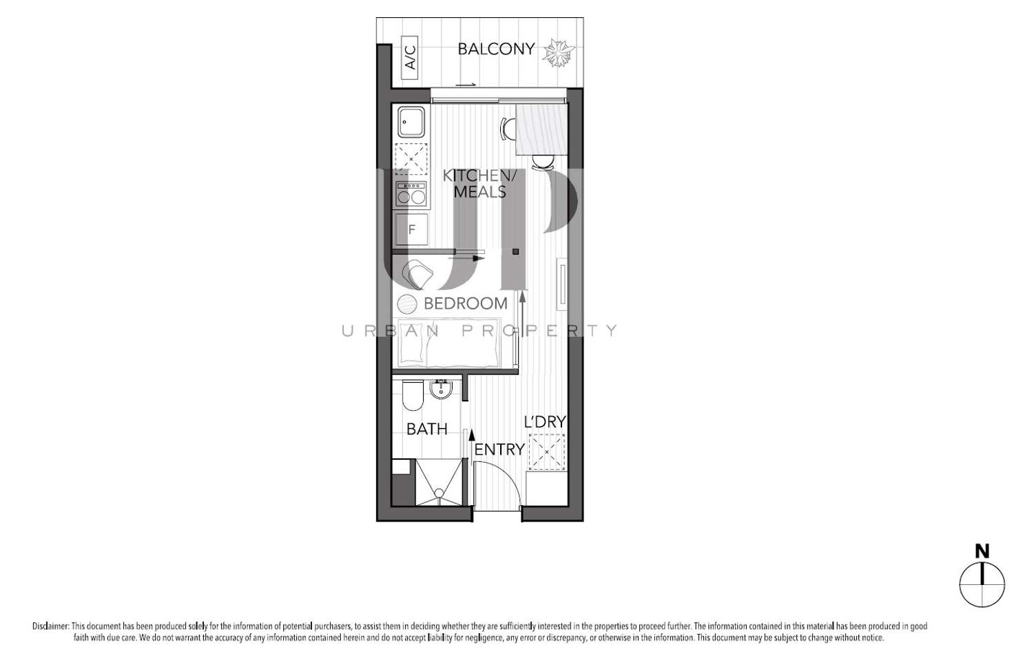 Floorplan of Homely apartment listing, 702/243 Franklin Street, Melbourne VIC 3000