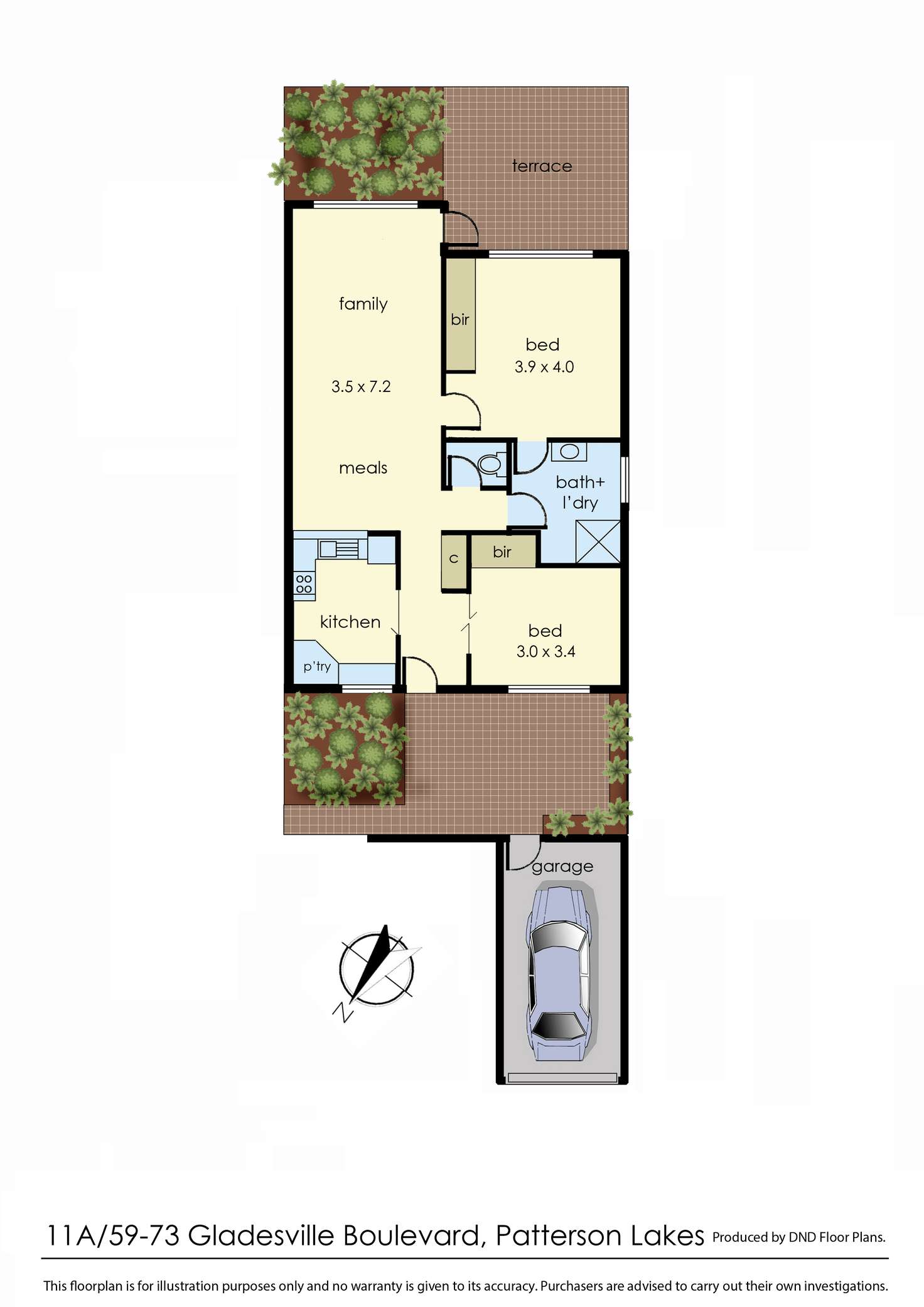 Floorplan of Homely retirement listing, 11a/59-73 Gladesville Boulevard, Patterson Lakes VIC 3197