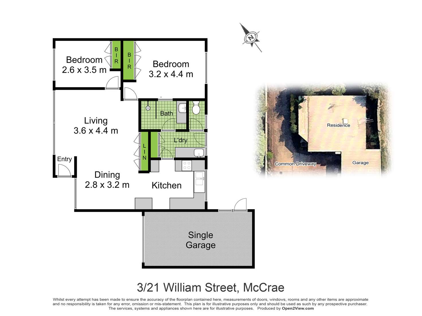 Floorplan of Homely unit listing, 3/21 William Street, Mccrae VIC 3938