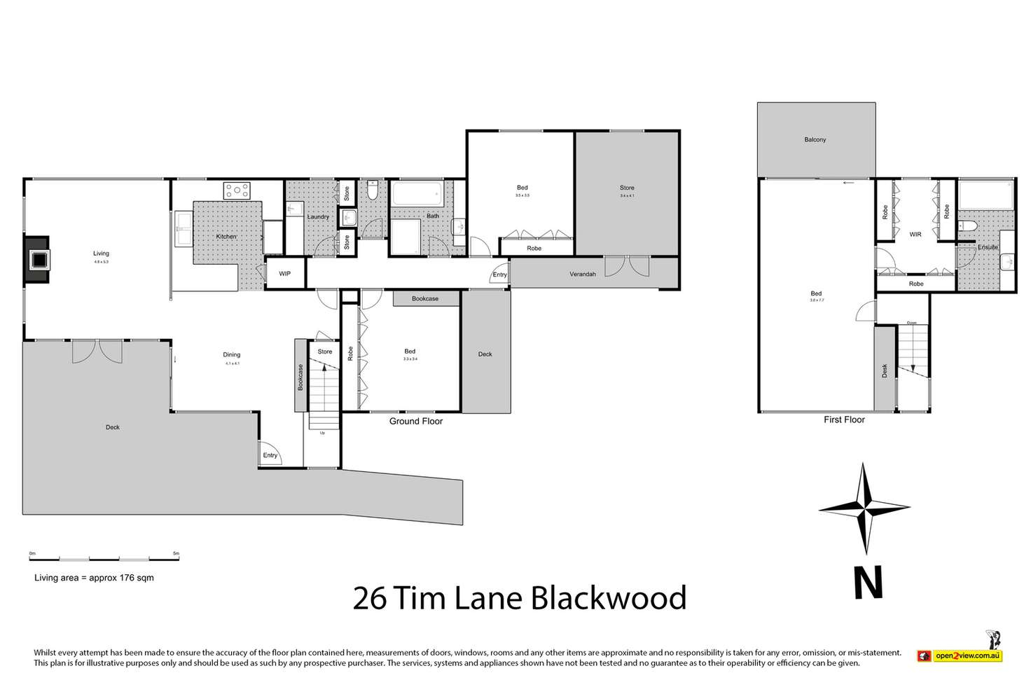 Floorplan of Homely house listing, 26 Tim Lane, Blackwood VIC 3458
