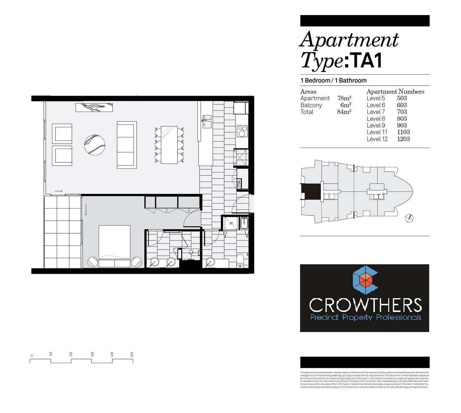 Floorplan of Homely apartment listing, 1203/19 Marcus Clarke Street, City ACT 2601