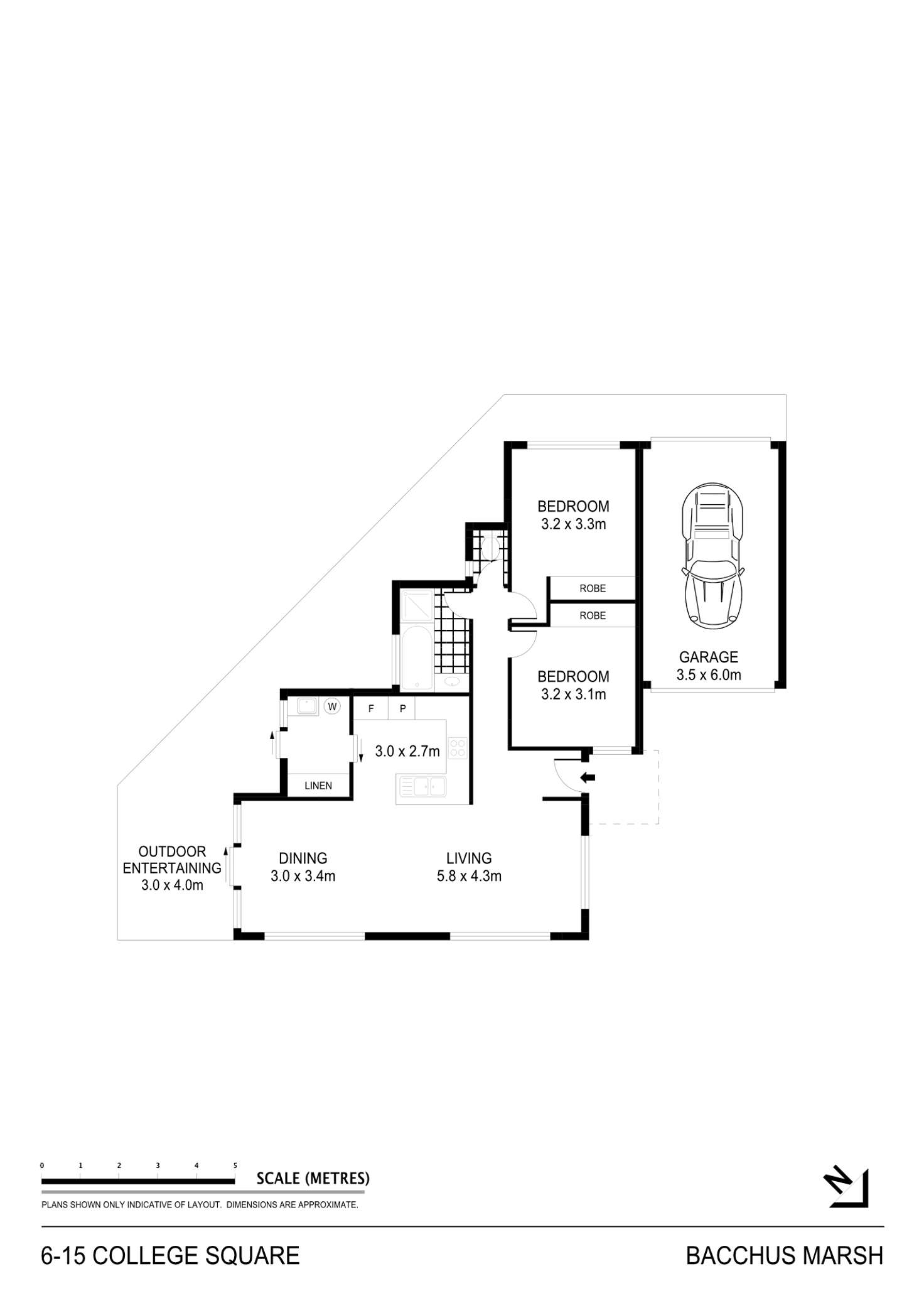 Floorplan of Homely unit listing, 6/15 College Square, Bacchus Marsh VIC 3340