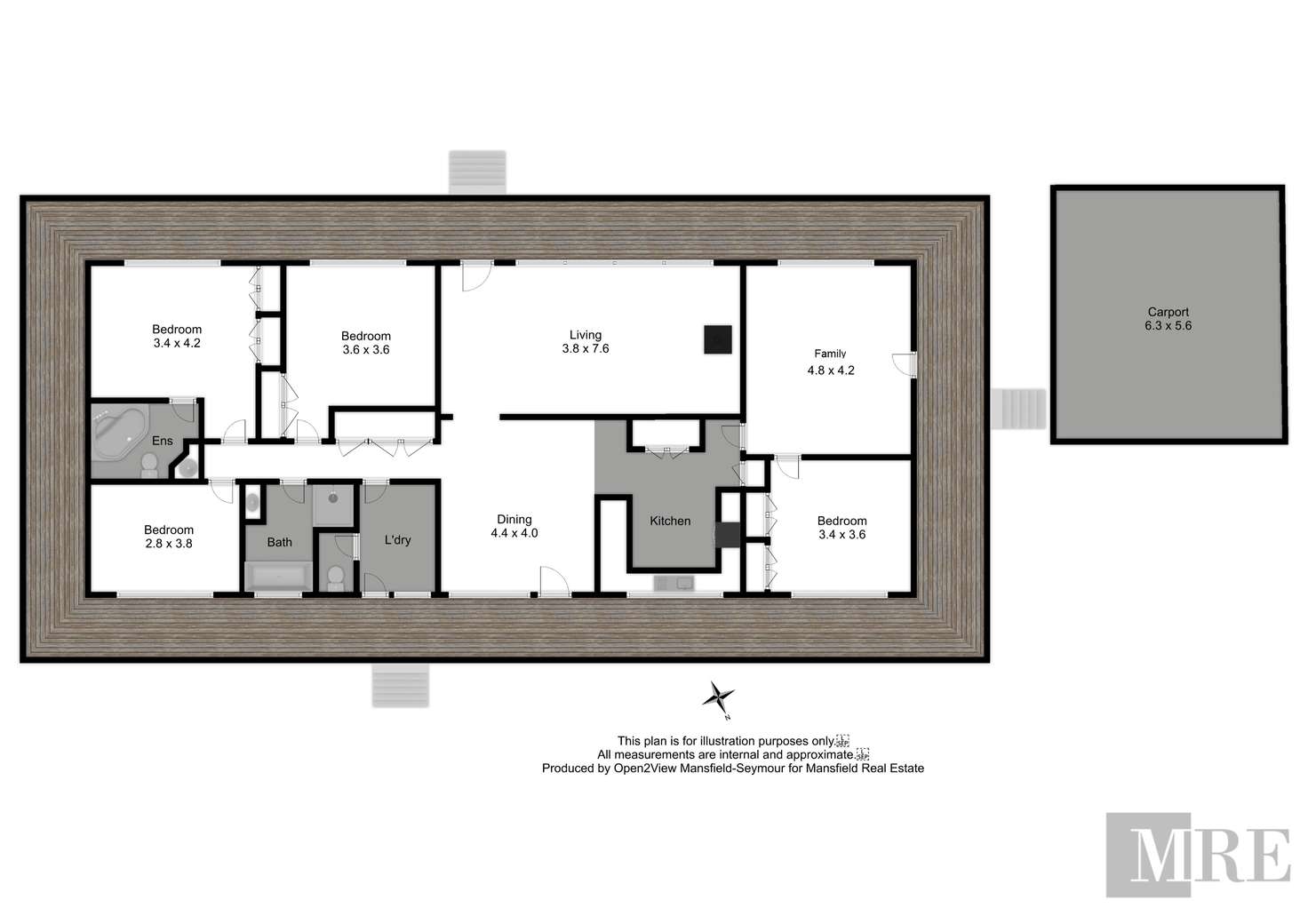 Floorplan of Homely house listing, 95 Deadhorse Lane, Mansfield VIC 3722