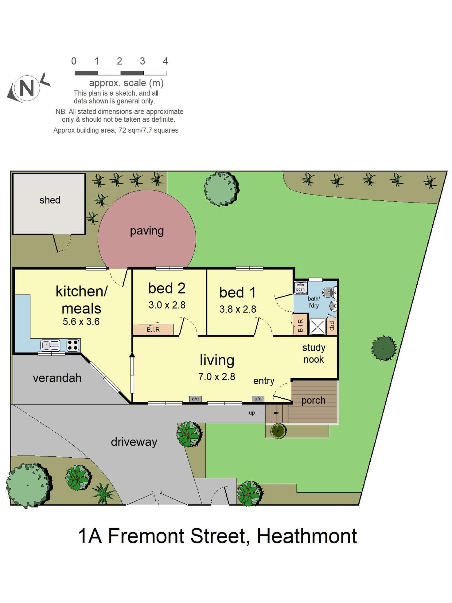 Floorplan of Homely unit listing, 1A Fremont Street, Heathmont VIC 3135