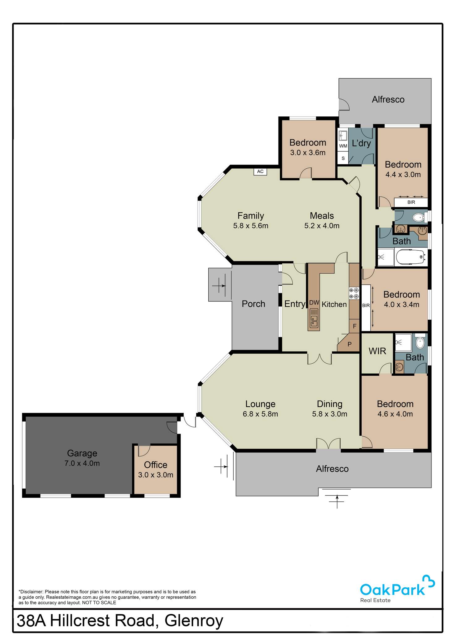 Floorplan of Homely house listing, 38A Hillcrest Road, Glenroy VIC 3046