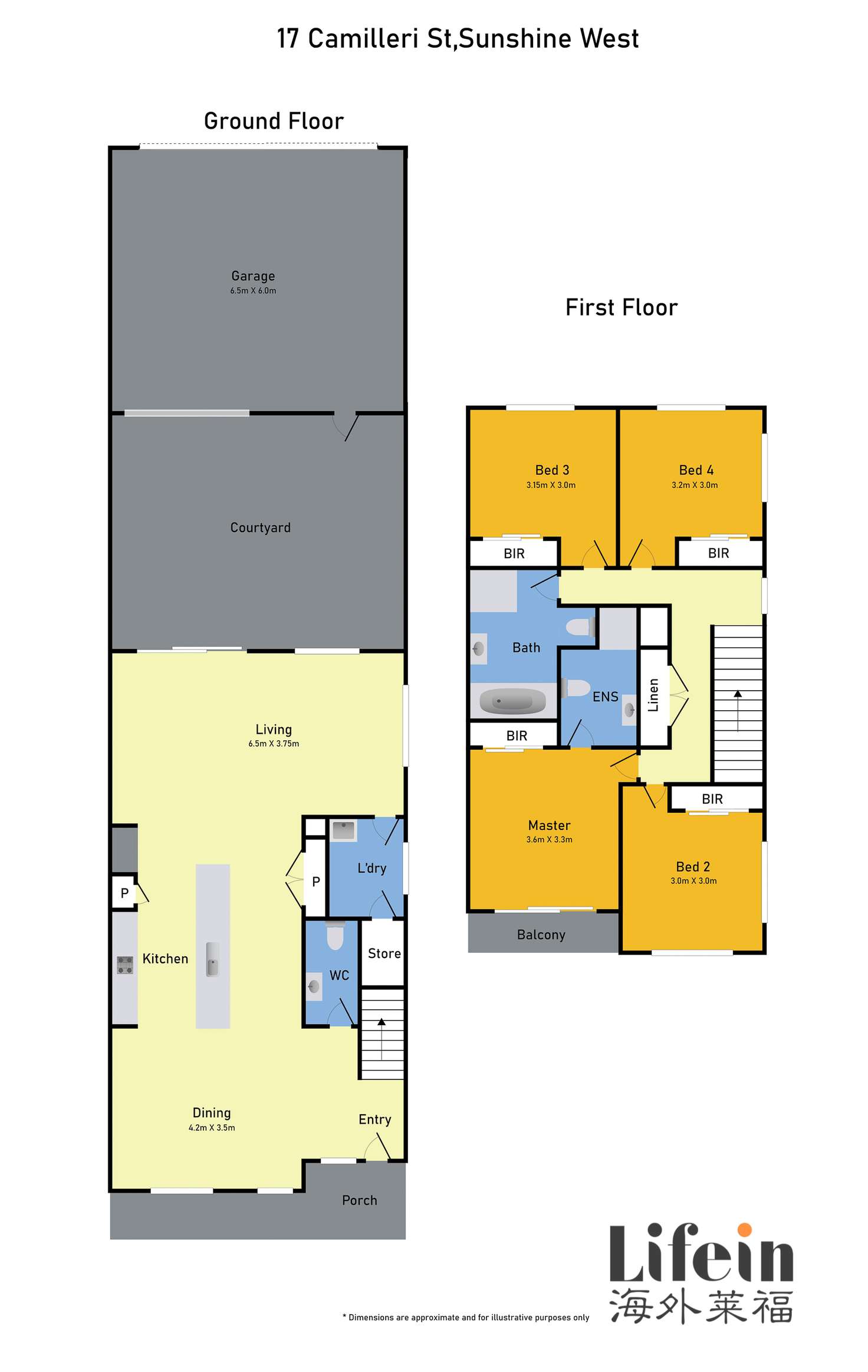 Floorplan of Homely townhouse listing, 17 Camilleri Street, Sunshine West VIC 3020