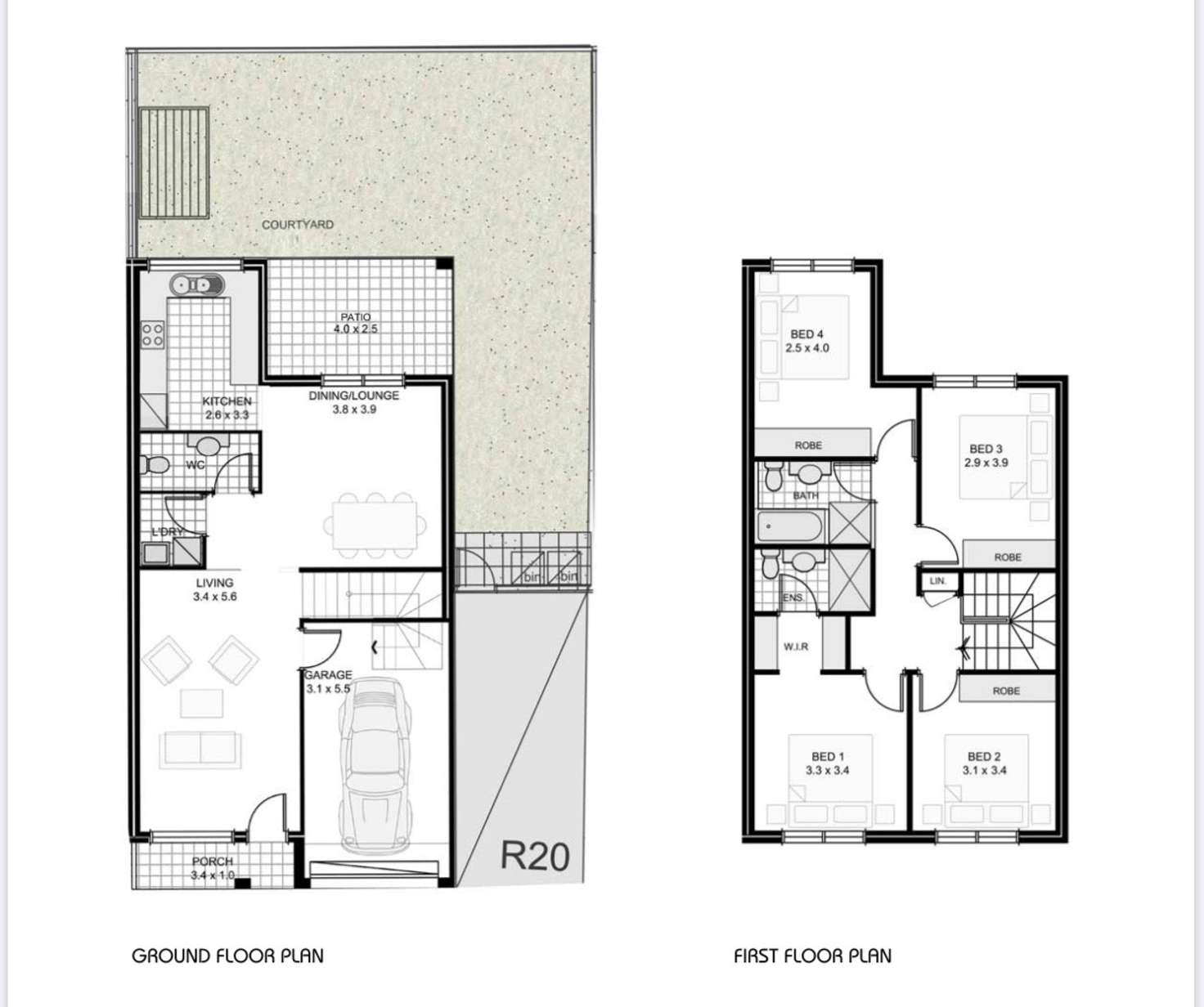 Floorplan of Homely townhouse listing, 20/570 Sunnyholt Road, Stanhope Gardens NSW 2768