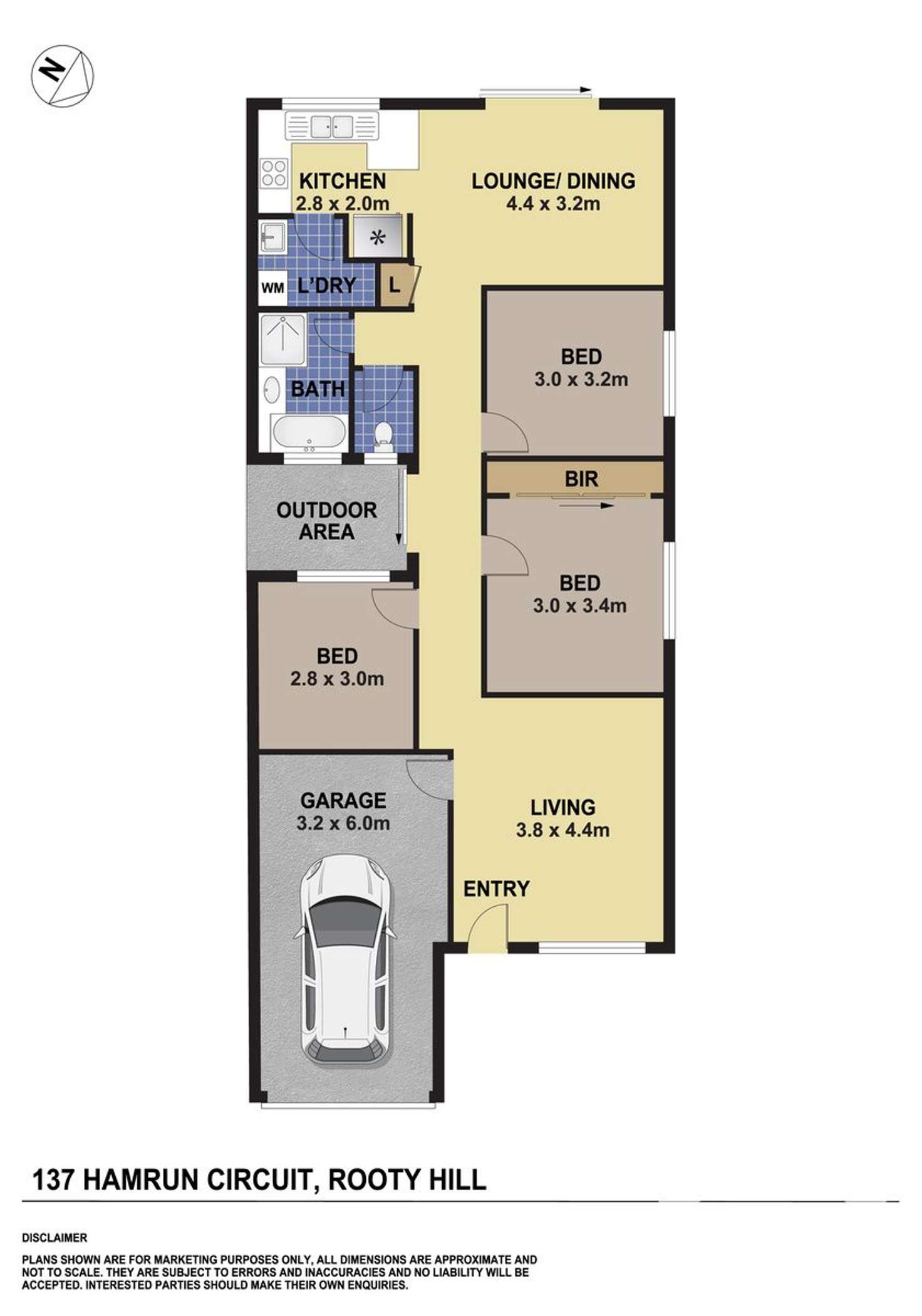 Floorplan of Homely house listing, 137 Hamrun Circuit, Rooty Hill NSW 2766