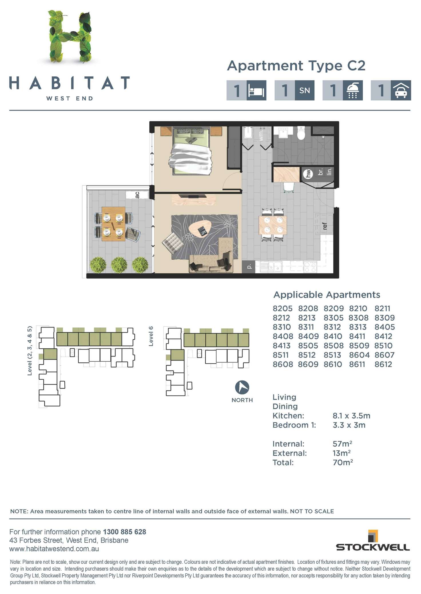 Floorplan of Homely apartment listing, 8411/43 Forbes Street, West End QLD 4101