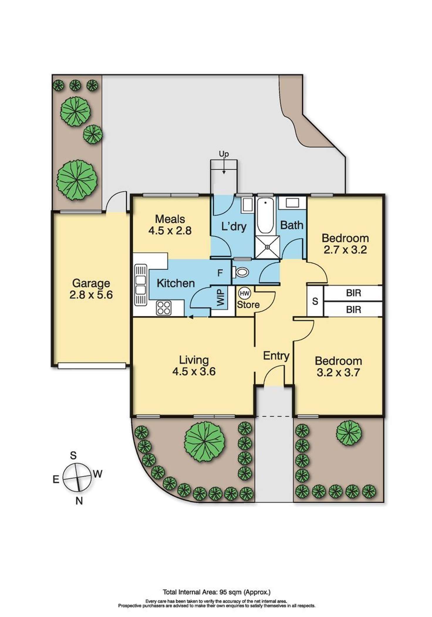 Floorplan of Homely unit listing, 2/66 Springhall Parade, Pascoe Vale South VIC 3044