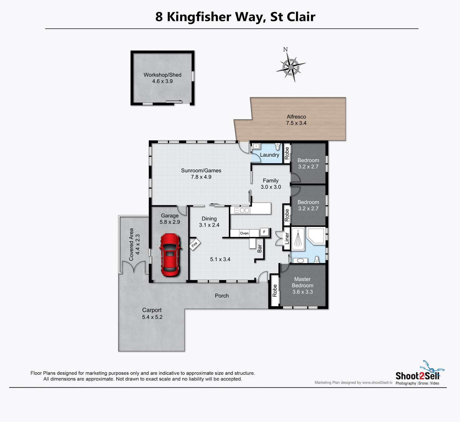 Floorplan of Homely house listing, 8 Kingfisher Way, St Clair NSW 2759