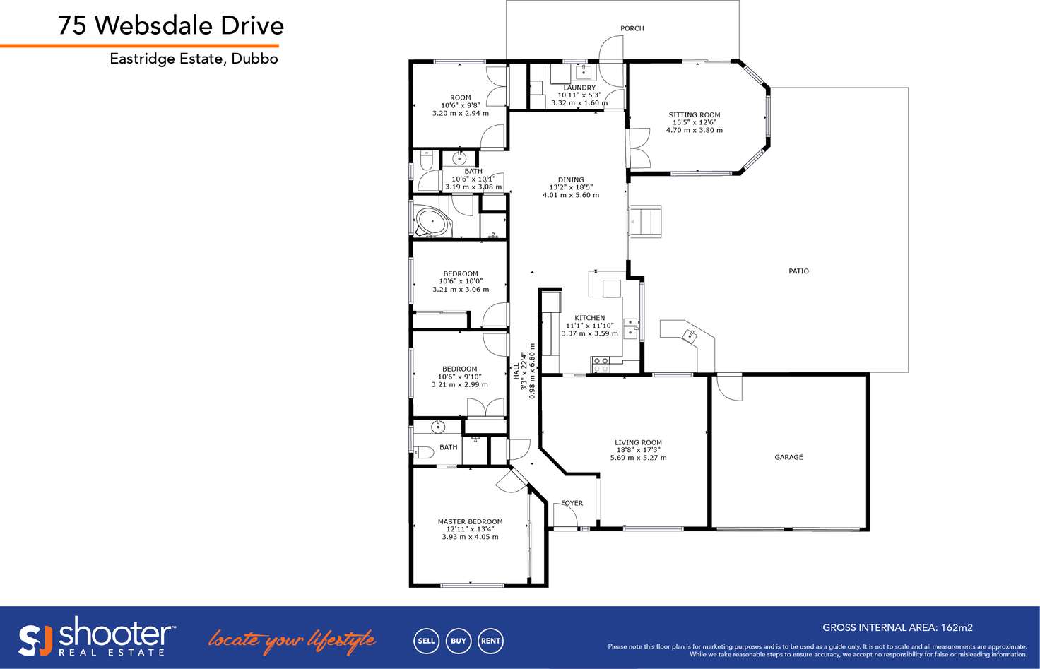 Floorplan of Homely house listing, 75 Websdale Drive, Dubbo NSW 2830