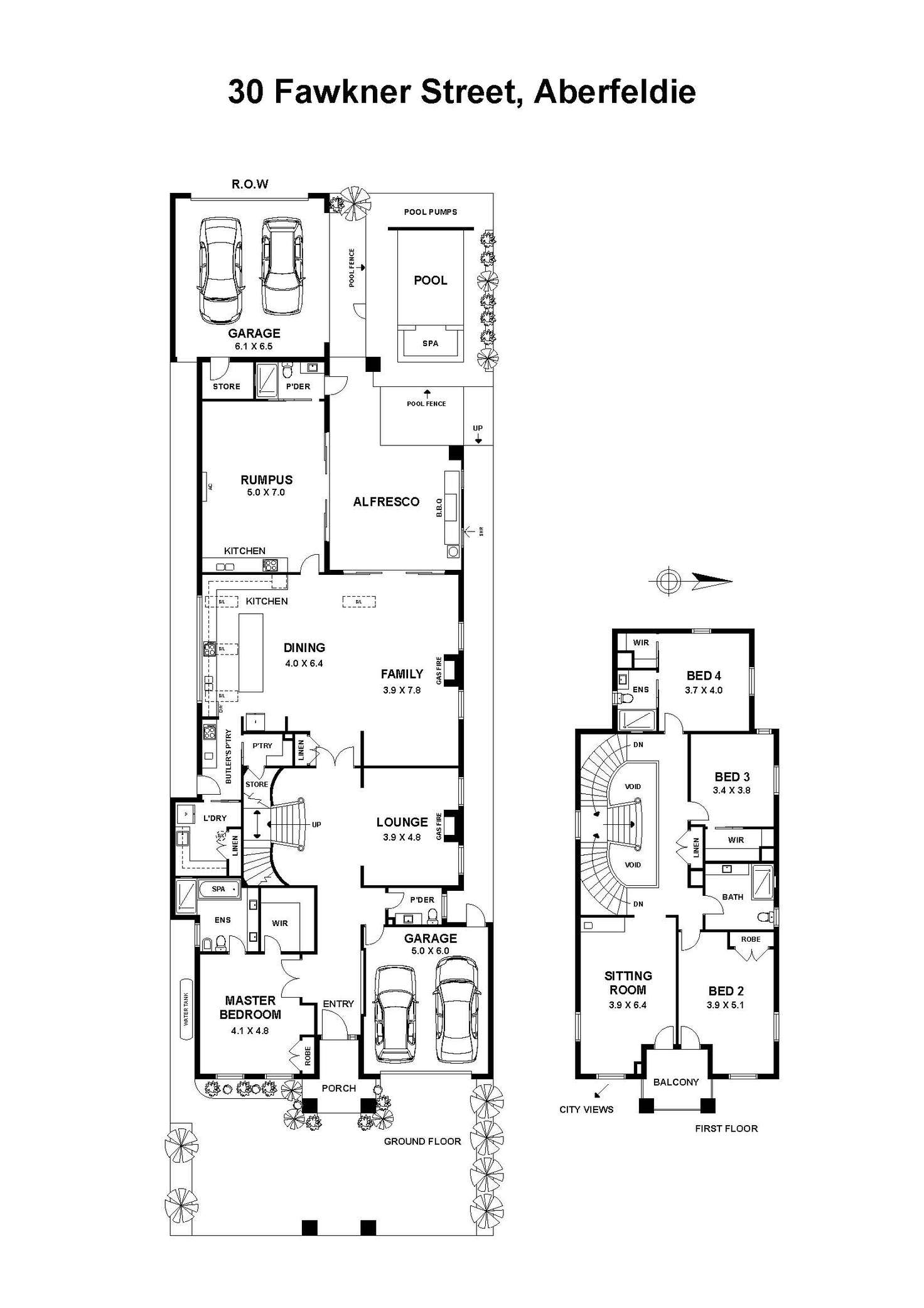 Floorplan of Homely house listing, 30 Fawkner Street, Aberfeldie VIC 3040