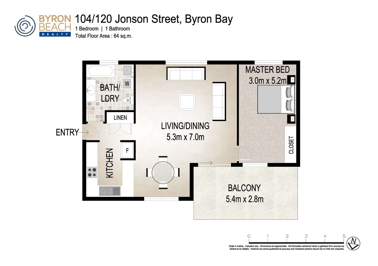 Floorplan of Homely unit listing, 104/120 Jonson Street, Byron Bay NSW 2481