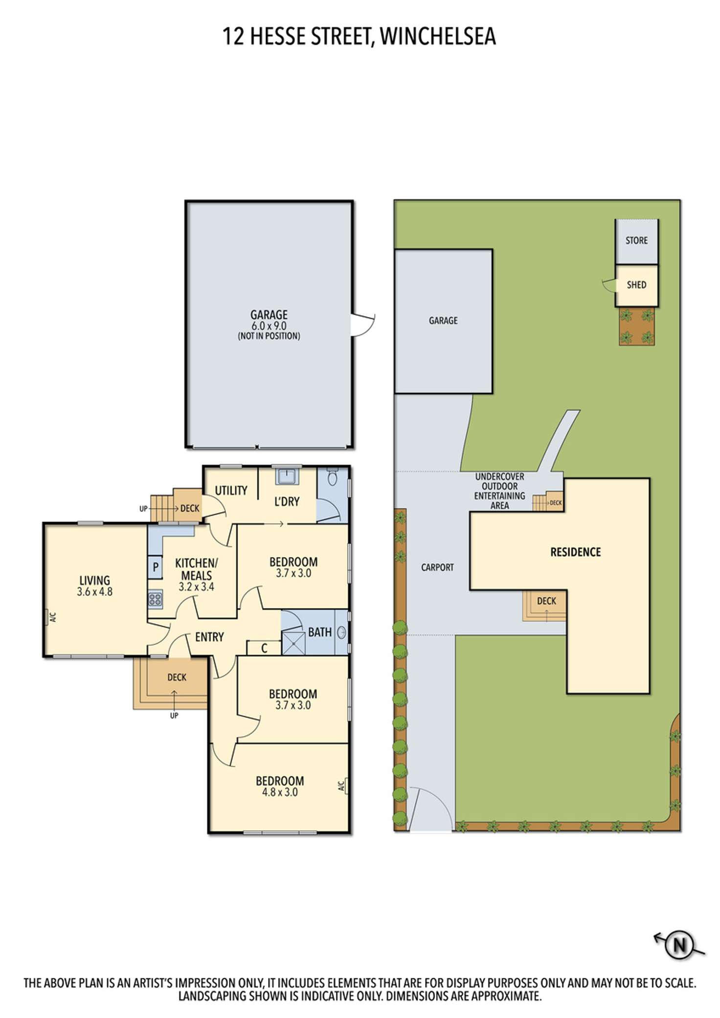 Floorplan of Homely house listing, 12 HESSE STREET, Winchelsea VIC 3241