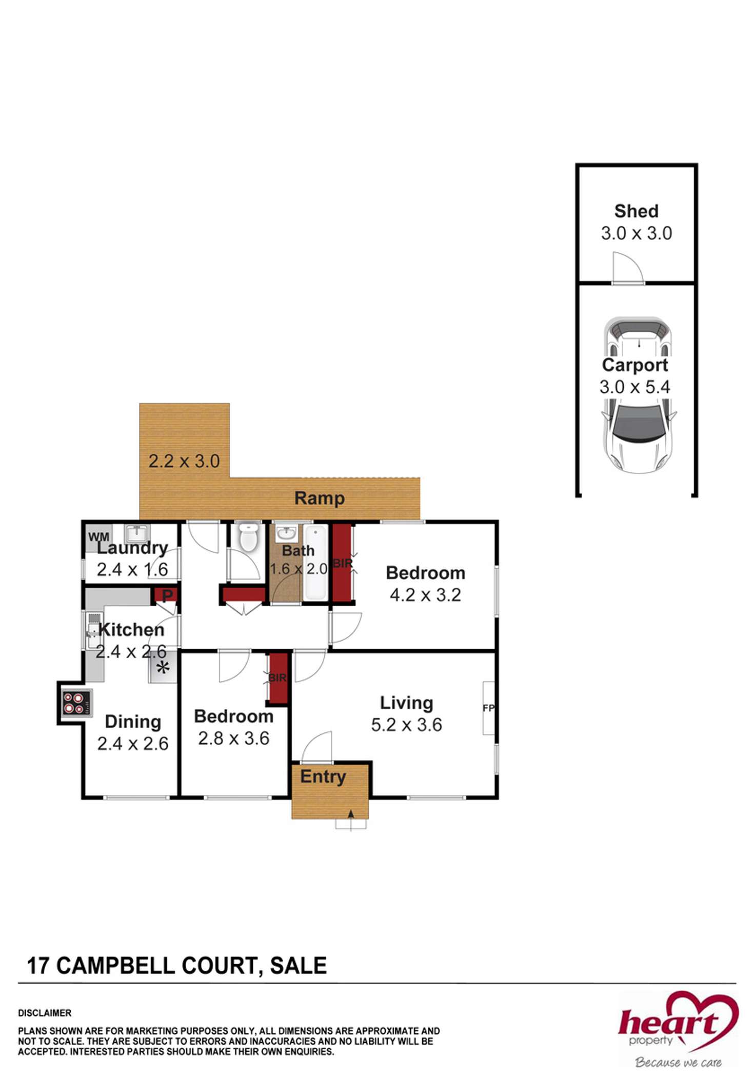 Floorplan of Homely house listing, 17 Campbell Court, Sale VIC 3850