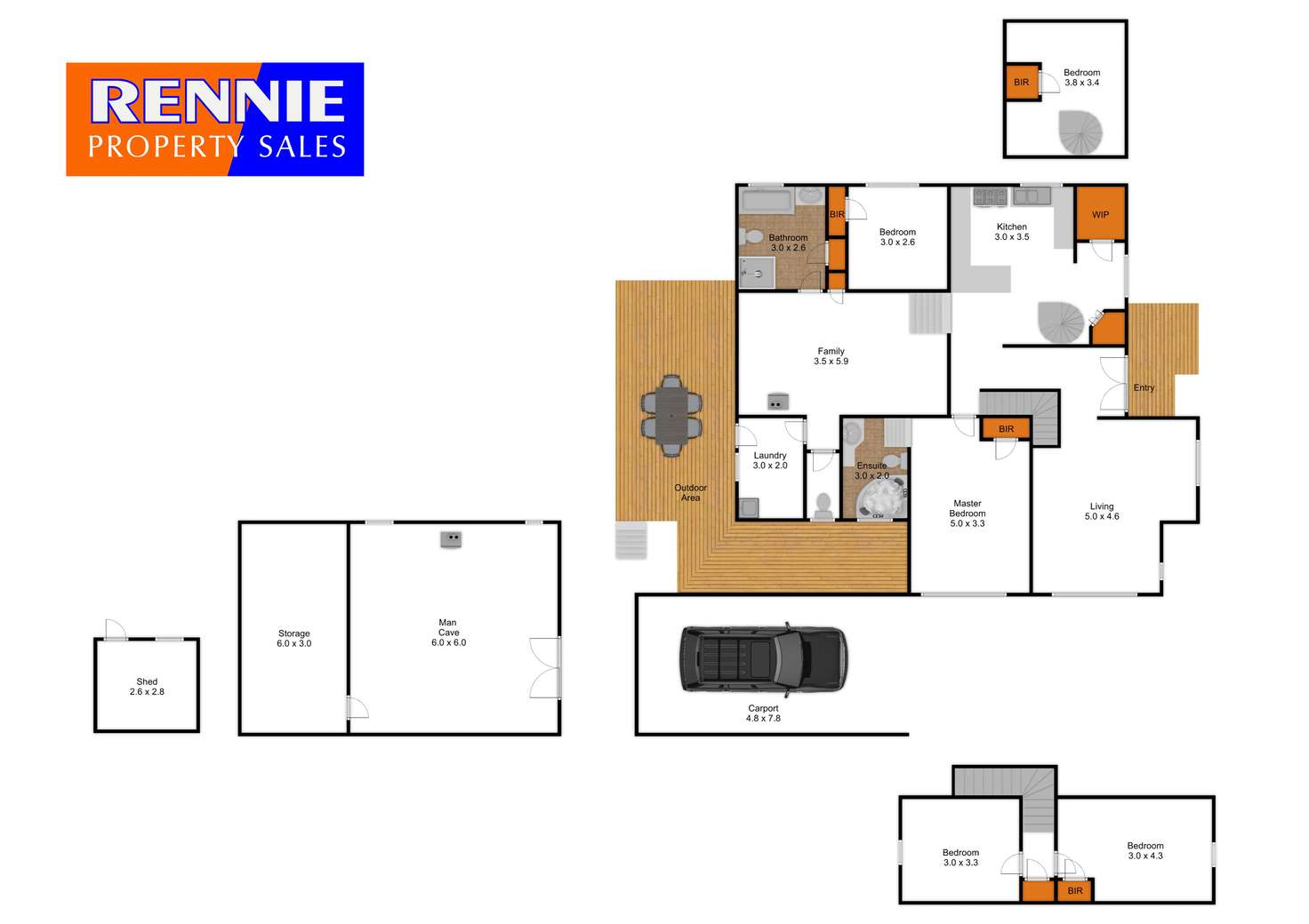 Floorplan of Homely house listing, 18A School Road, Erica VIC 3825