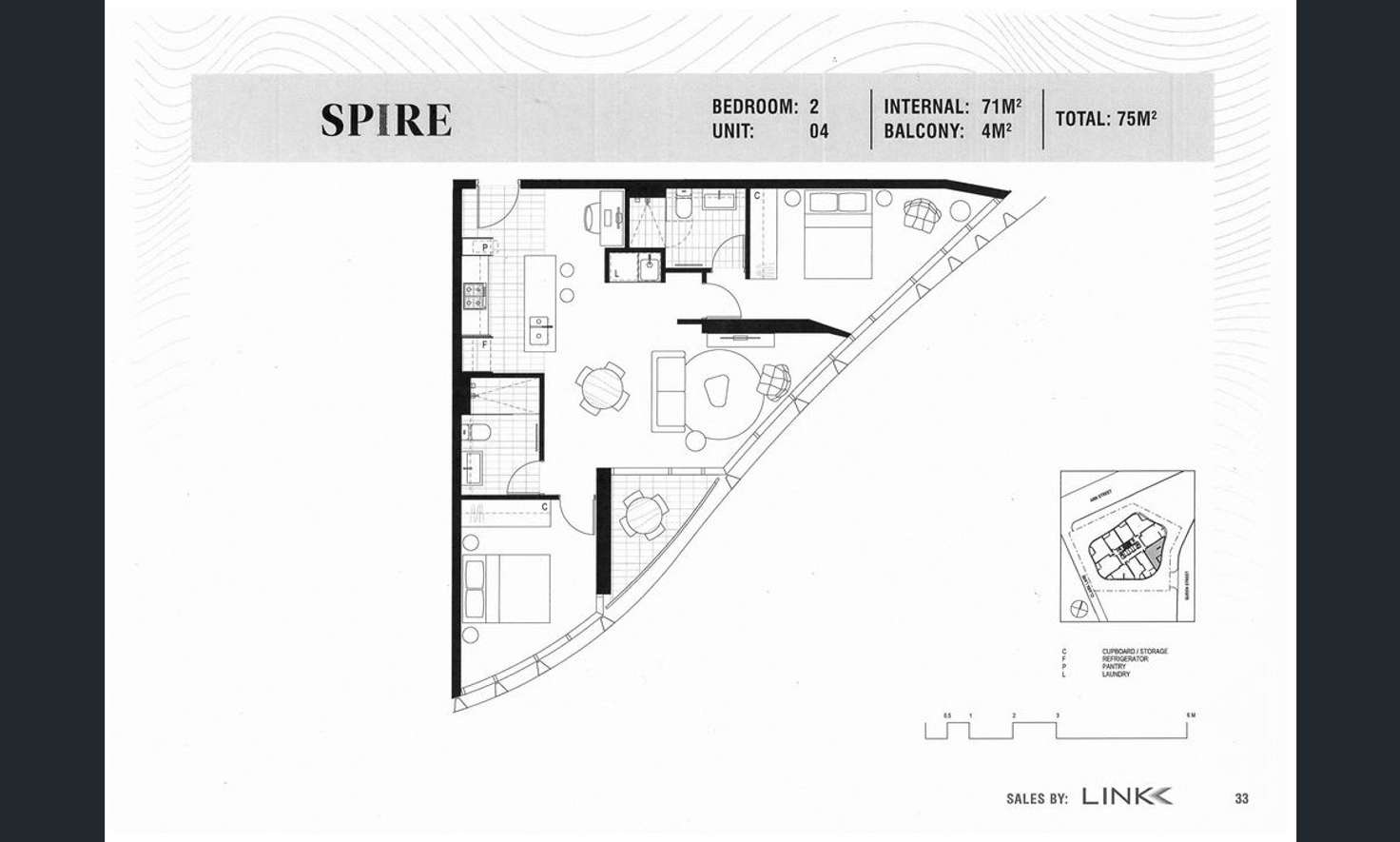 Floorplan of Homely apartment listing, 2504/550 Queen Street, Brisbane QLD 4000